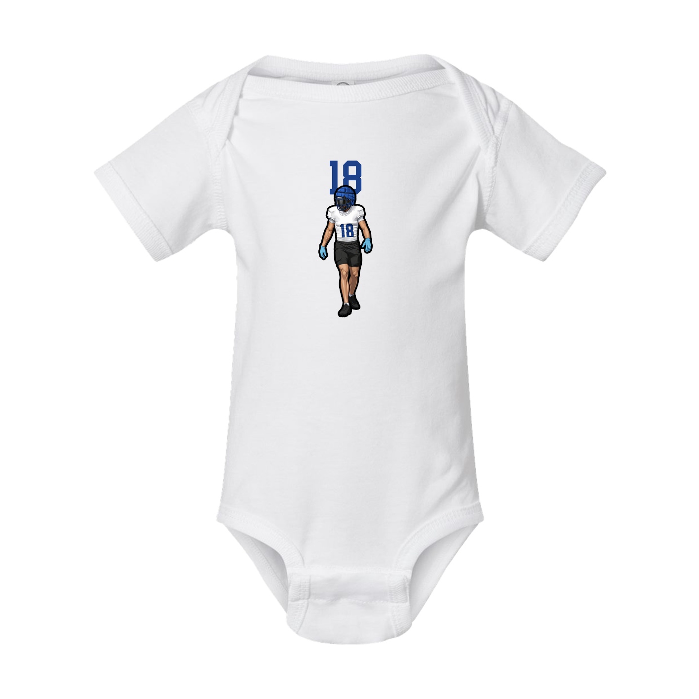 Baby Onesie — Number Top in White