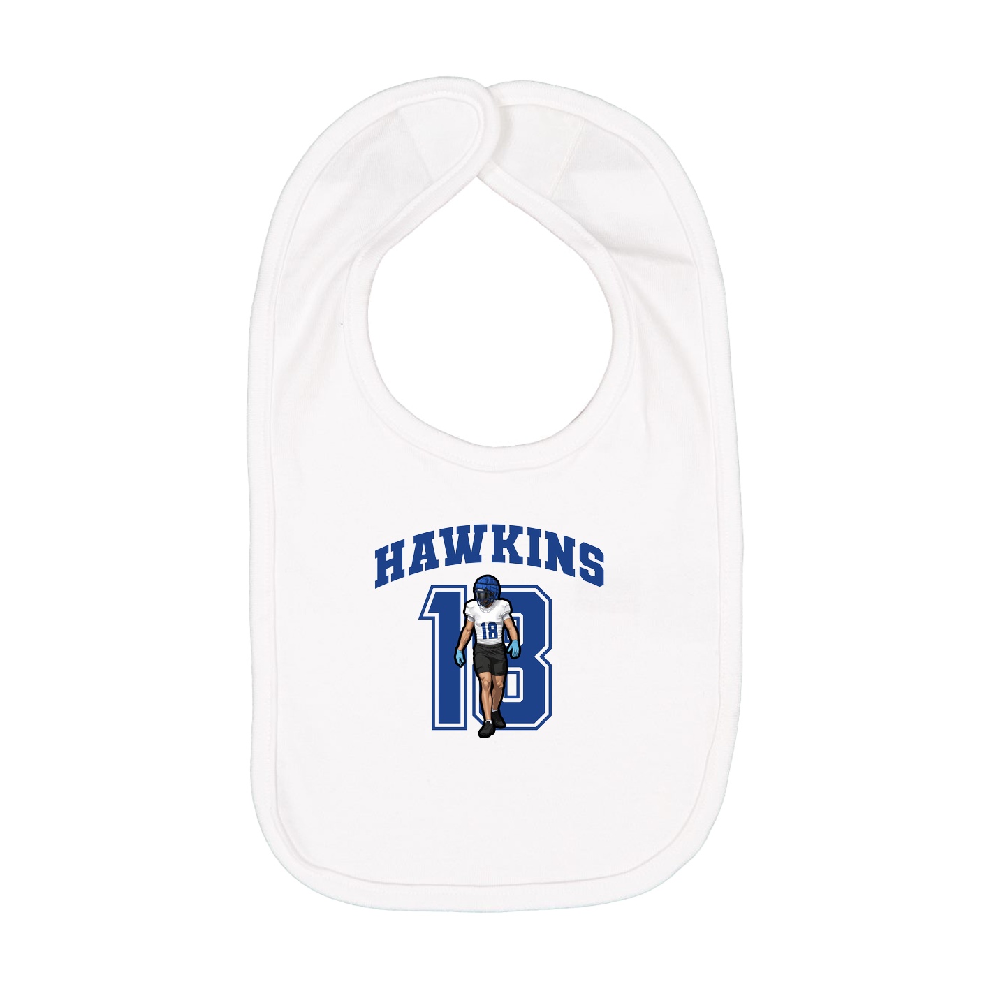 Infant Bib — Number in White