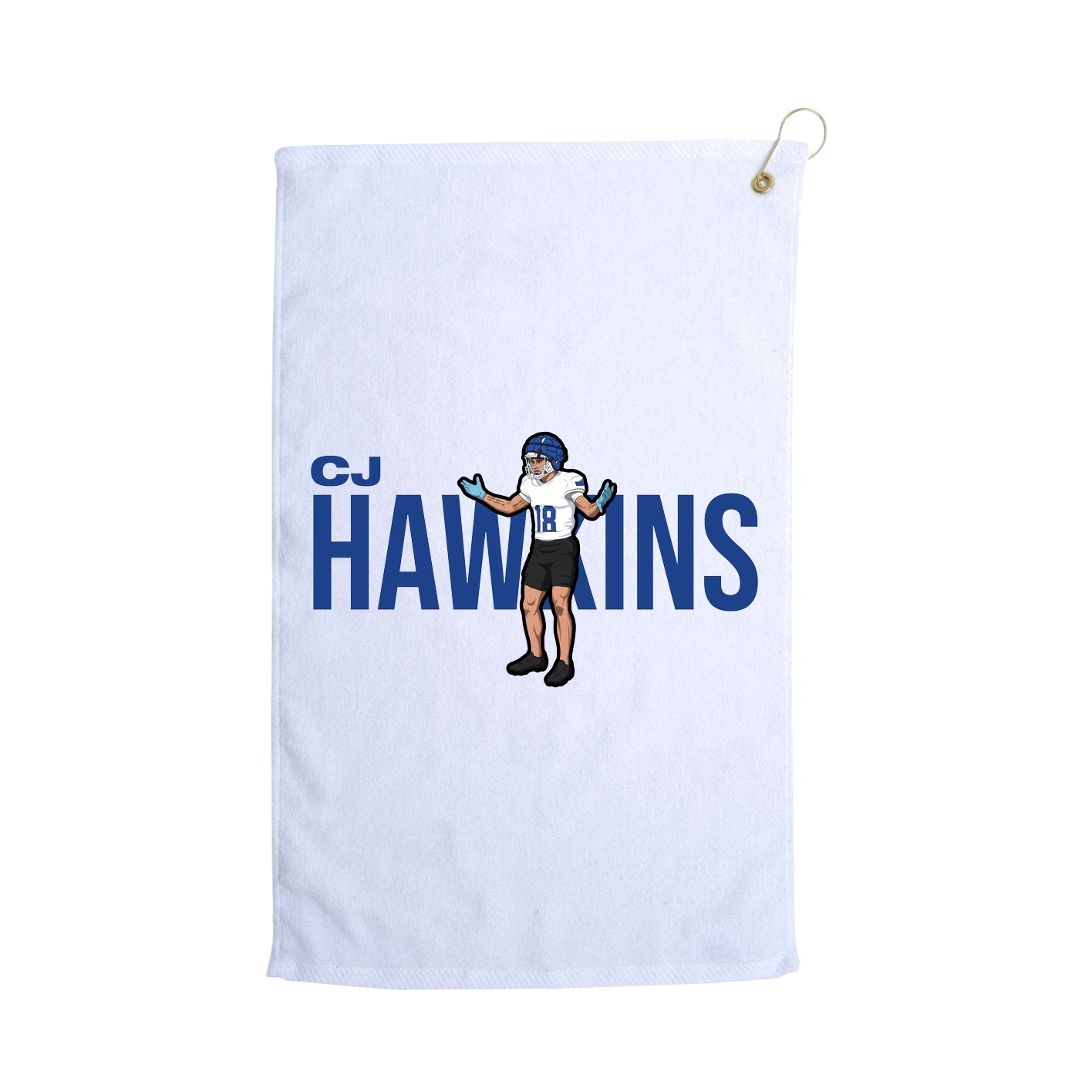 Golf Towel — Player Name in White