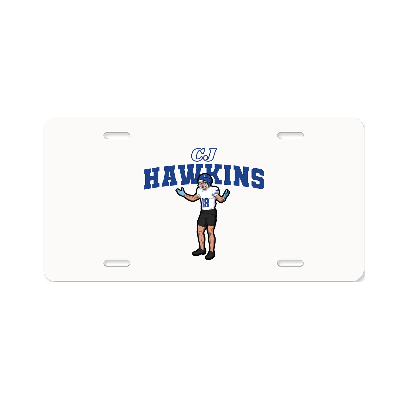 License Plate — Name Arch in Classic