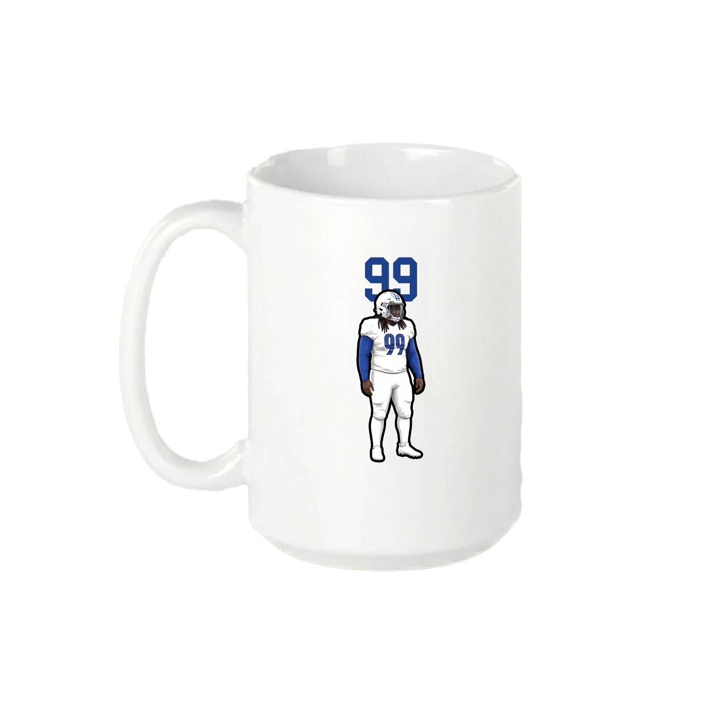 15oz Coffee Mug — Number Top in White
