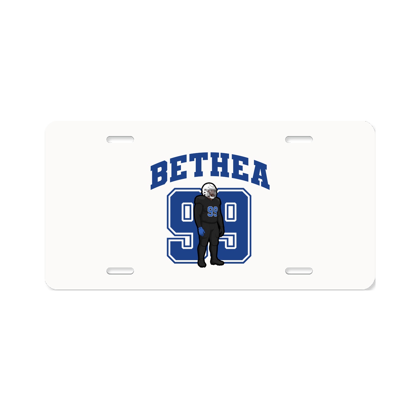 License Plate — Number in Classic