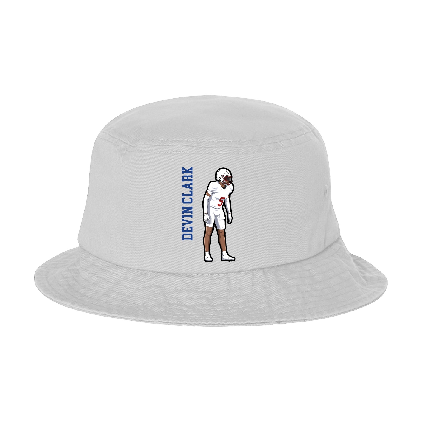 Bucket Cap — Name Vertical in White