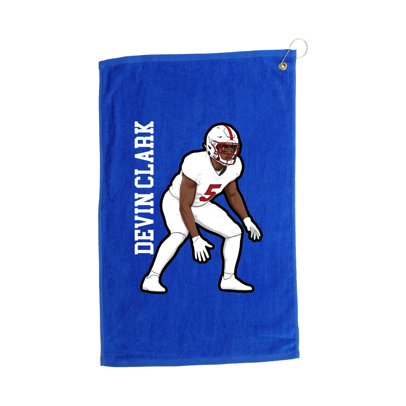 Golf Towel — Name Vertical in Royal