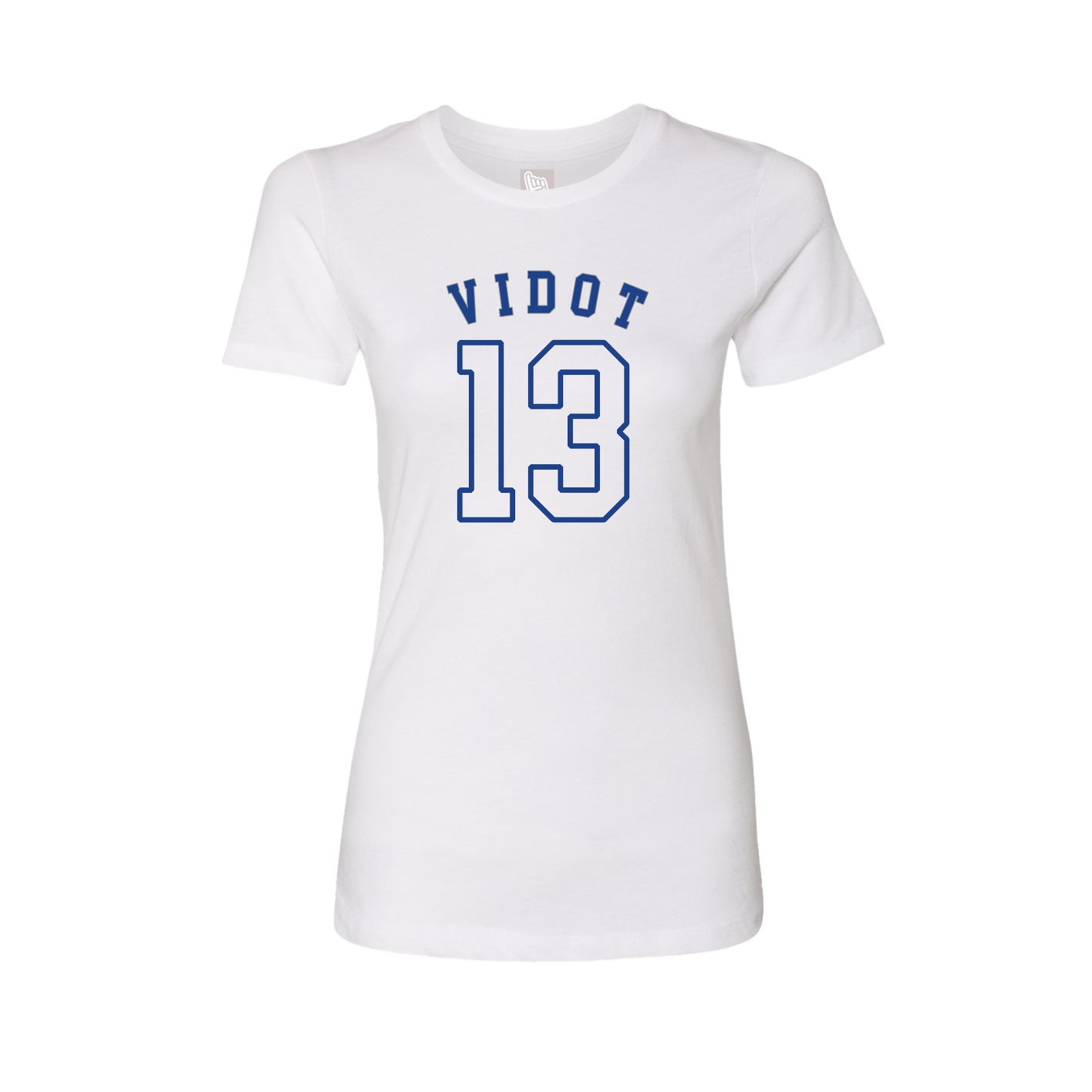 Fitted Women's Tee — Shirsey Arch in White