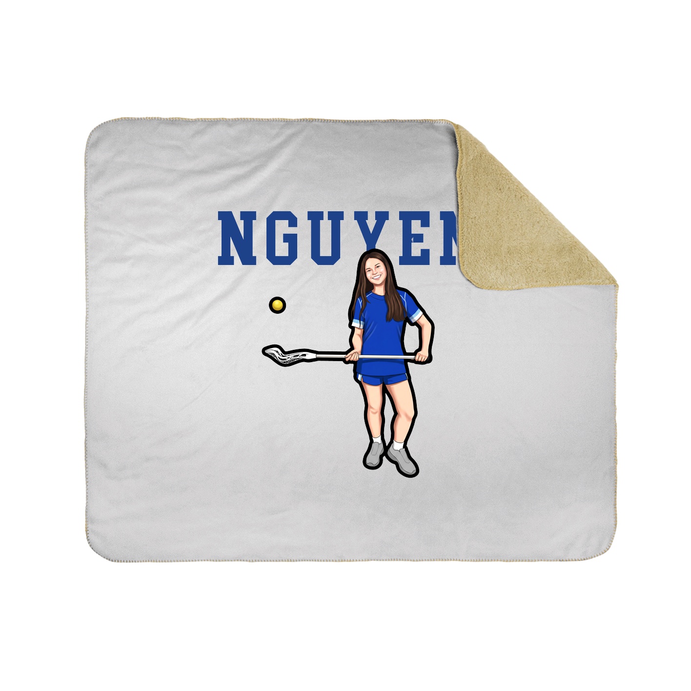 Throw Blanket — Shirsey in White