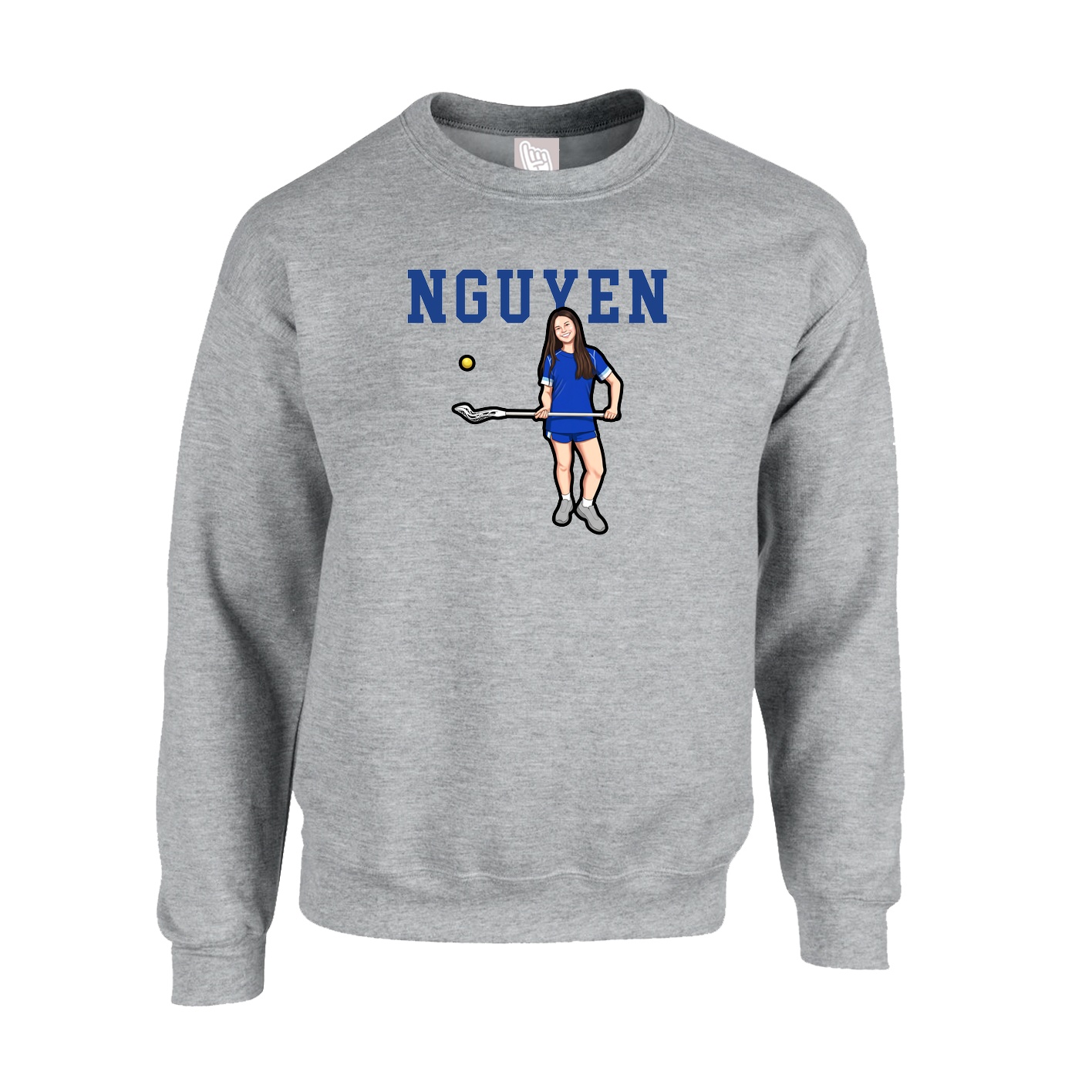 Fleece Crew — Shirsey in Grey