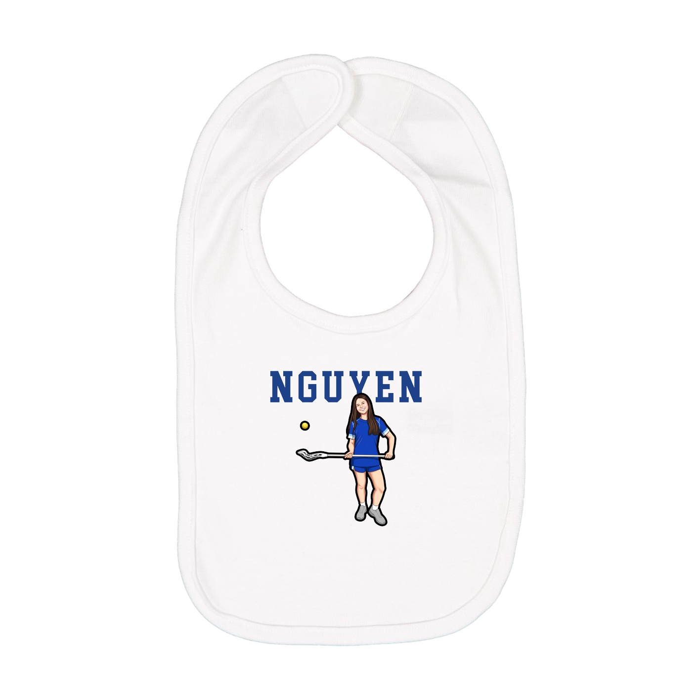 Infant Bib — Shirsey in White