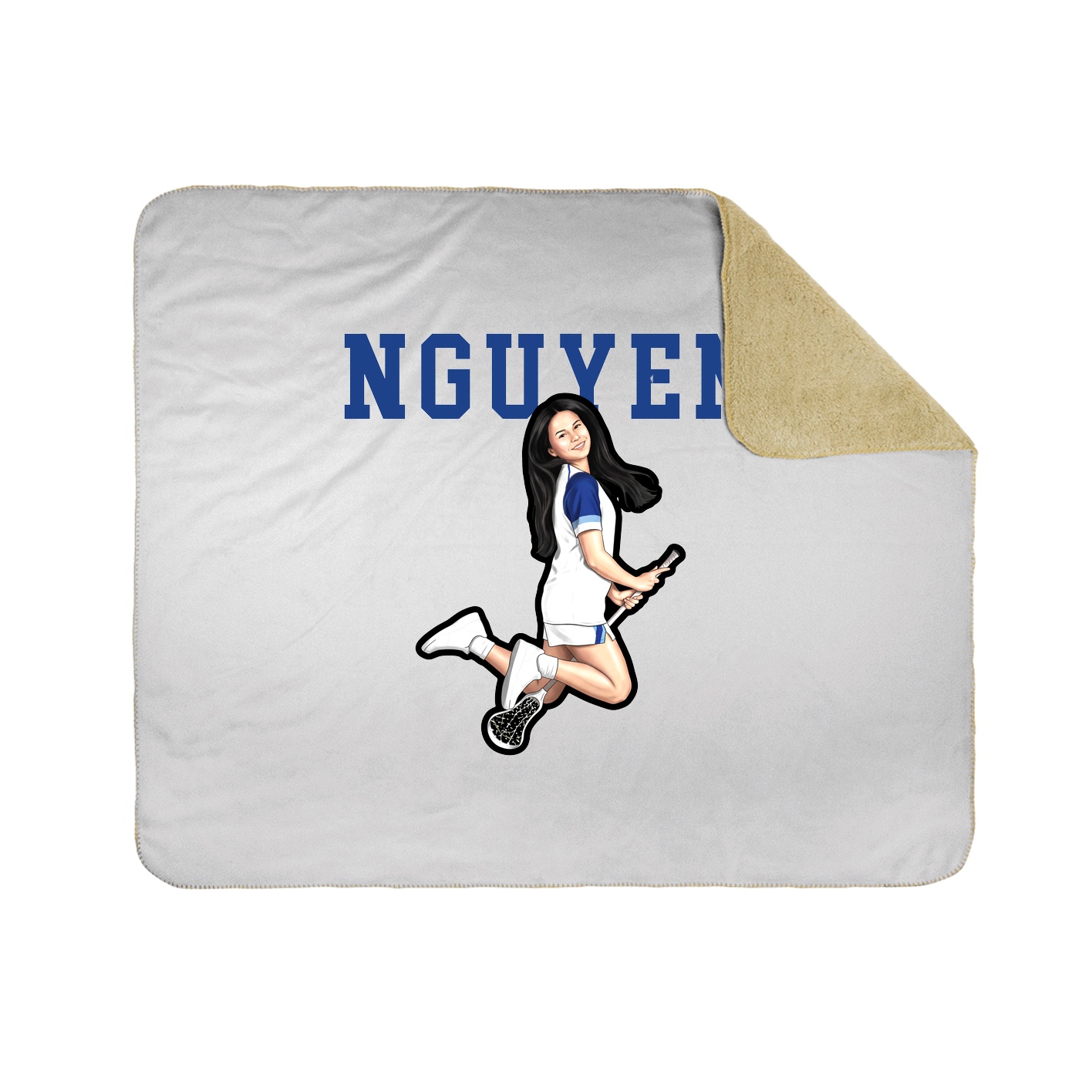 Throw Blanket — Shirsey in White