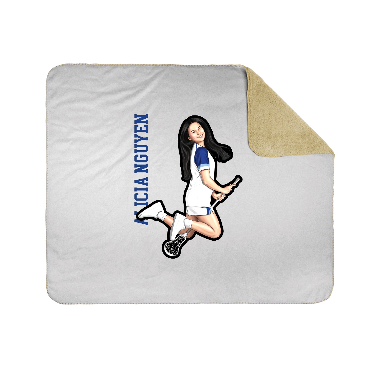 50x60 Sherpa Lined Throw Blanket