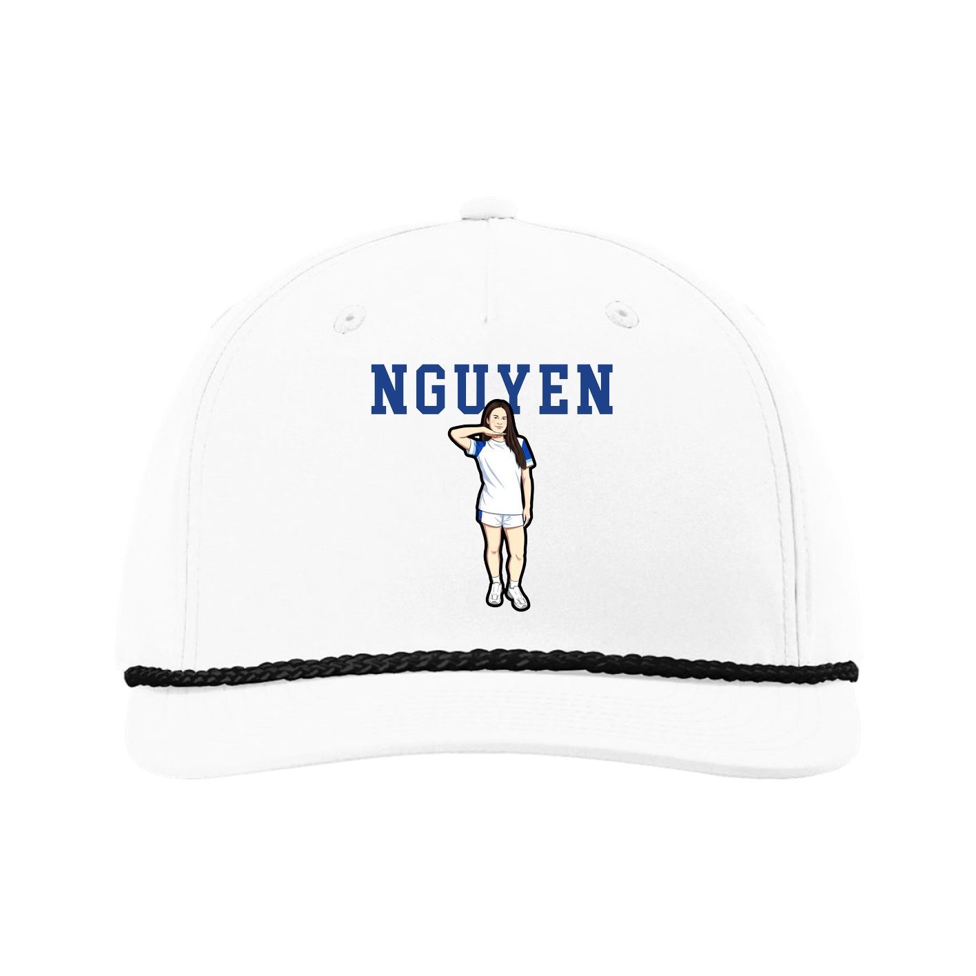 Five-Panel Classic Rope Cap — Shirsey in White