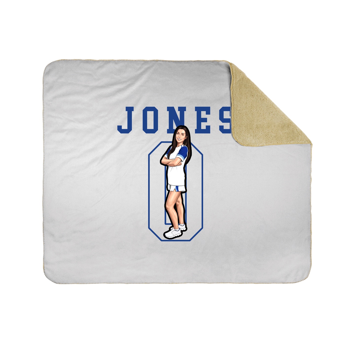 50x60 Sherpa Lined Throw Blanket