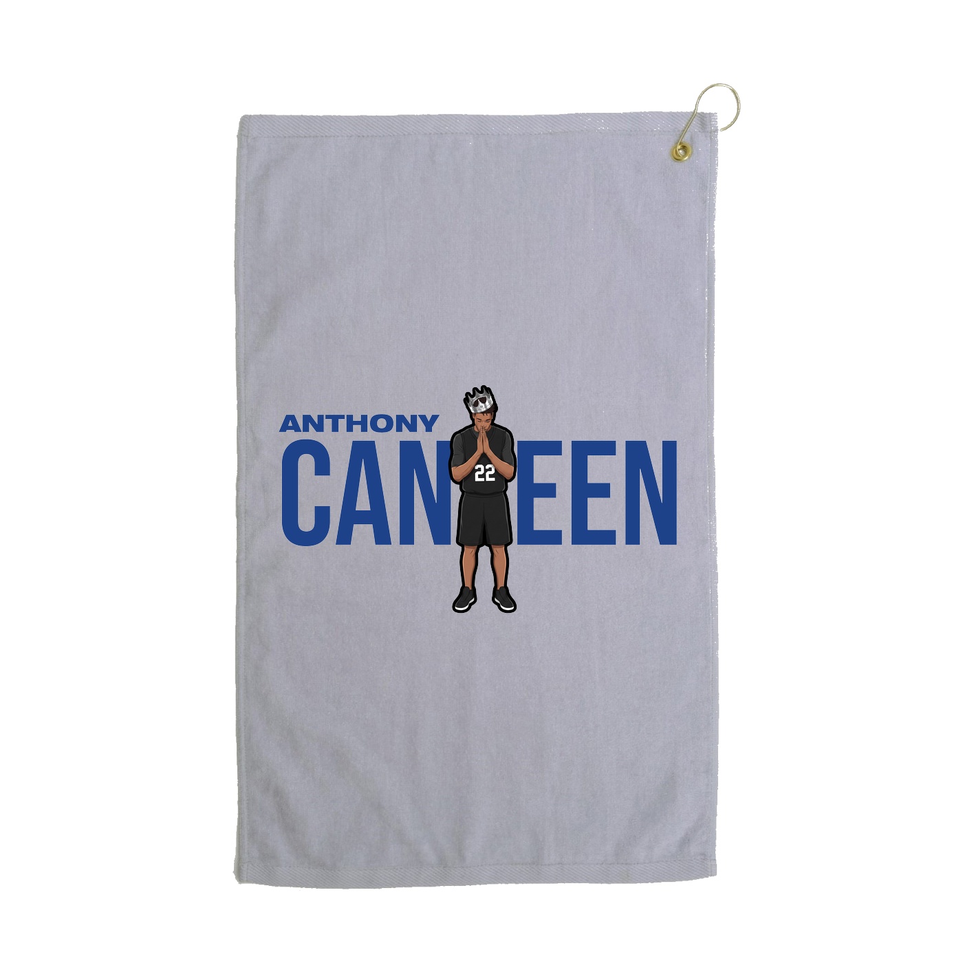 Golf Towel — Player Name in Grey