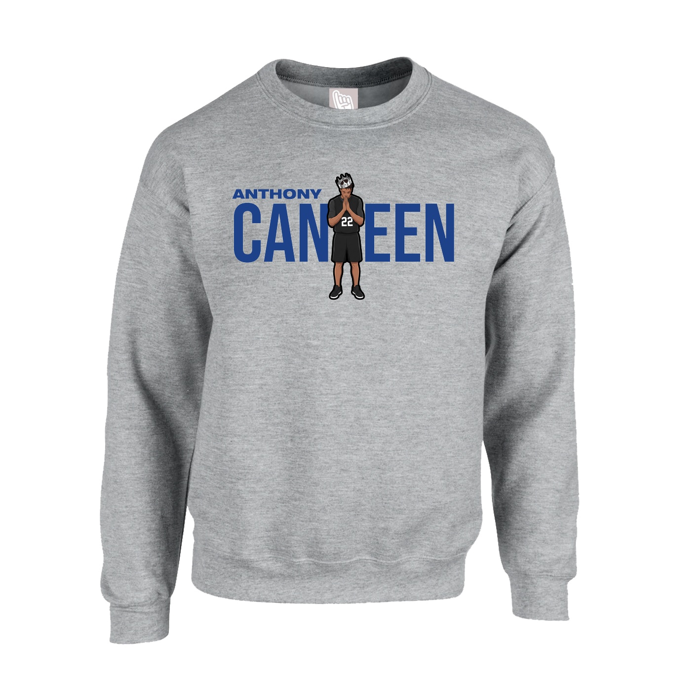 Fleece Crew — Player Name in Grey