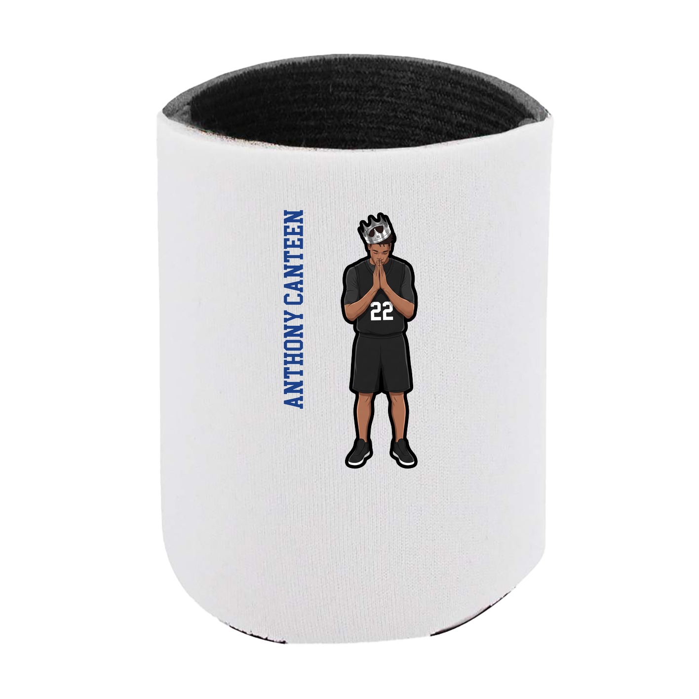 Can Holder — Name Vertical in White