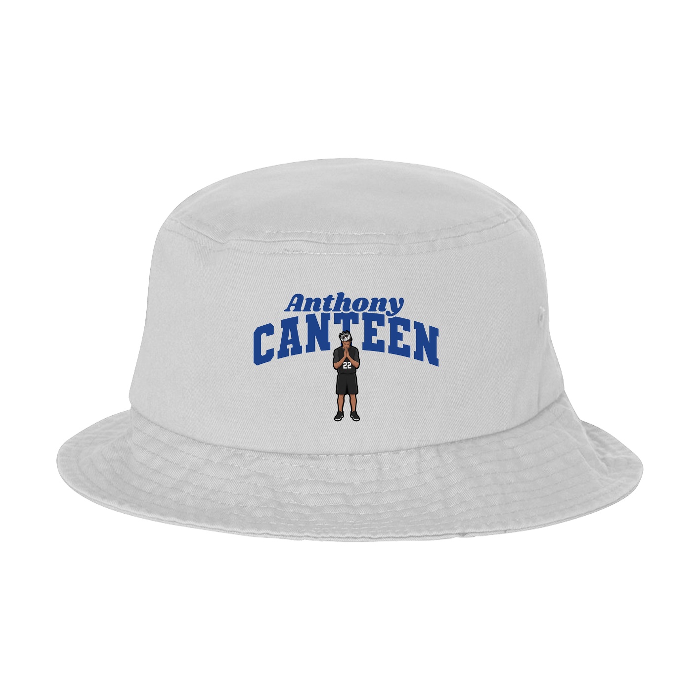 Bucket Cap — Signature Arch in White