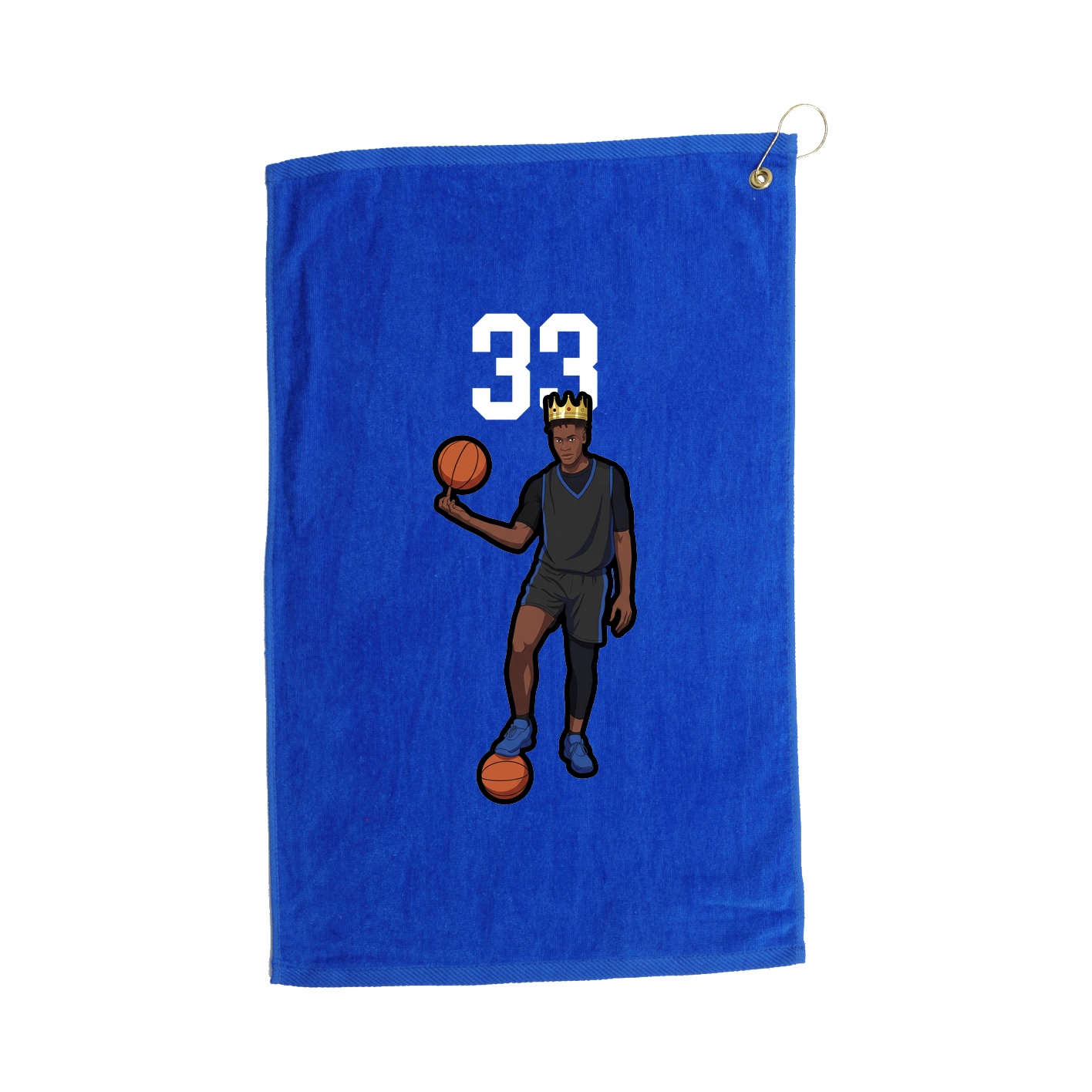 Golf Towel — Number Top in Royal