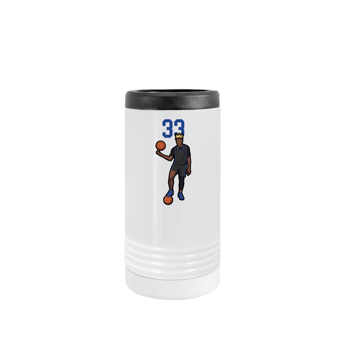 Slim Beverage Holder — Number Top in White