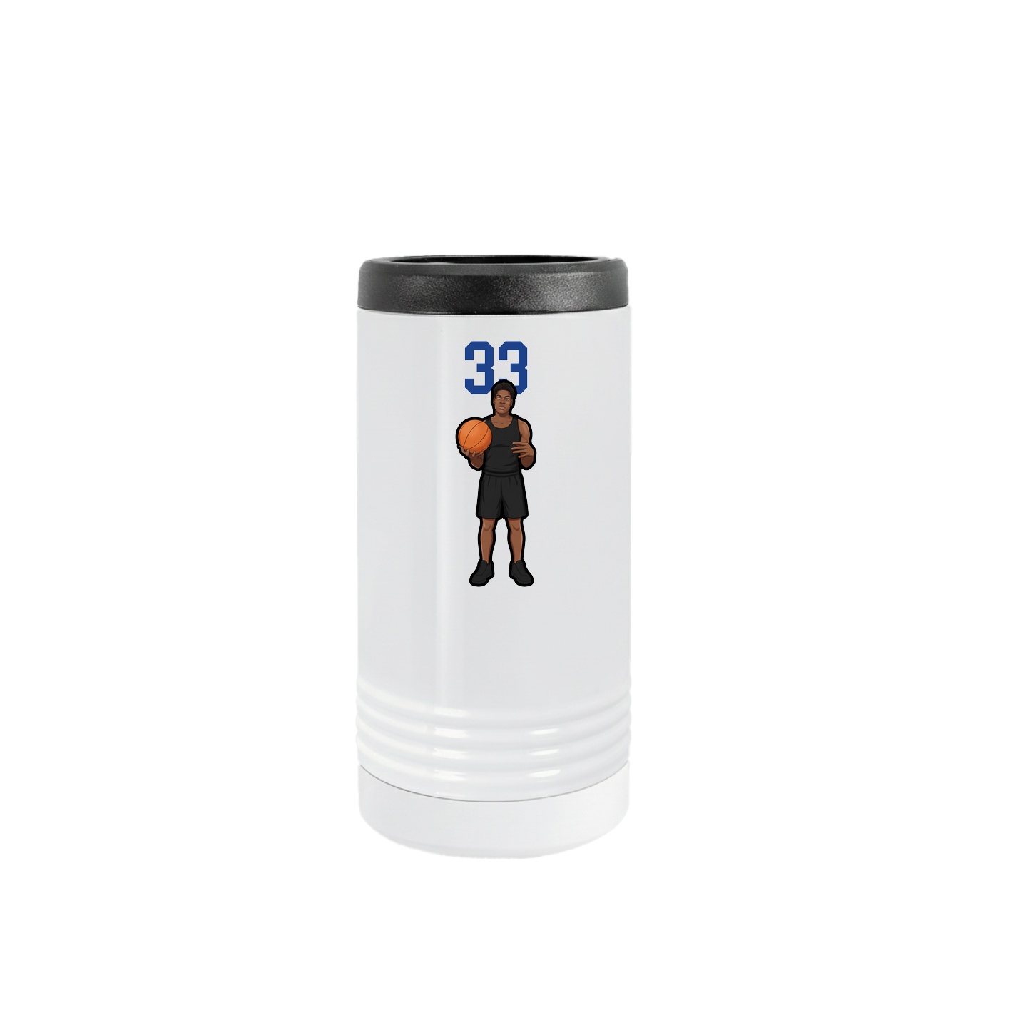 Slim Beverage Holder — Number Top in White