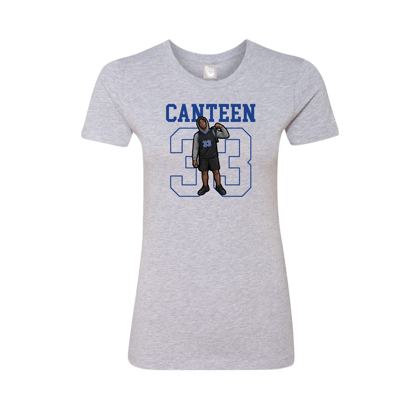 Fitted Women's Tee — Shirsey in Grey
