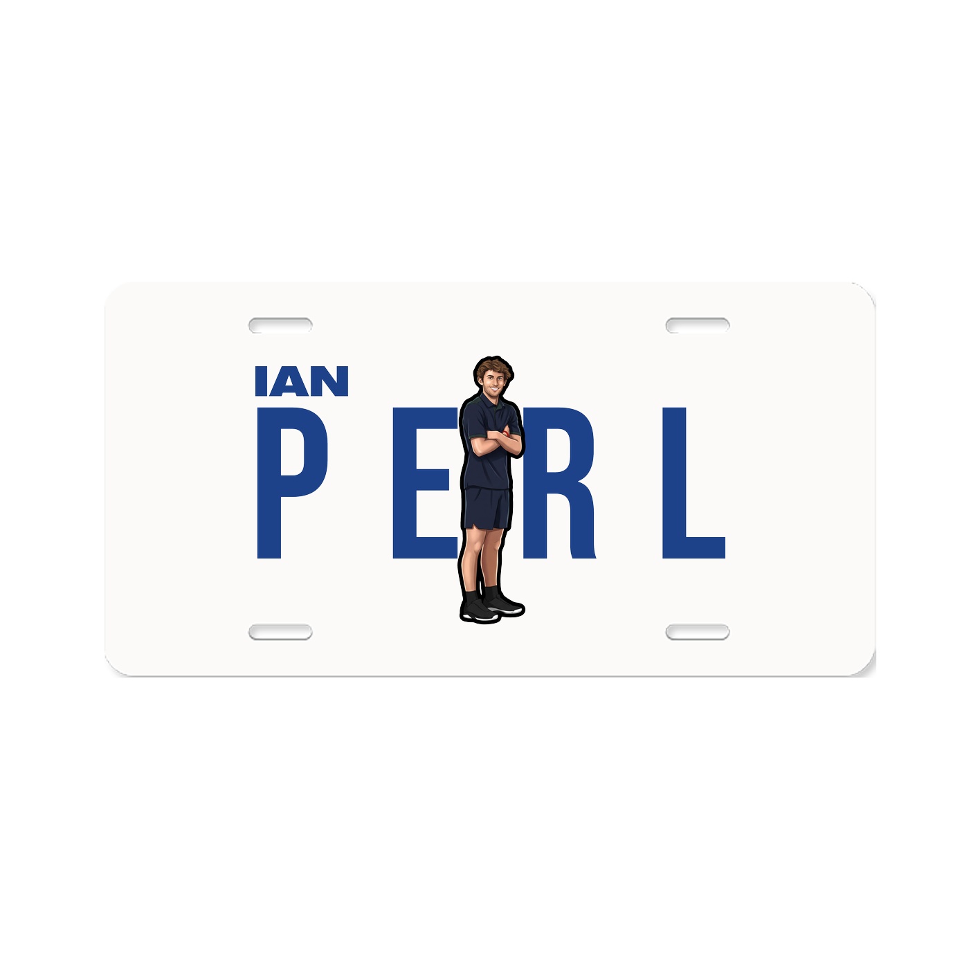 License Plate — Player Name in Classic