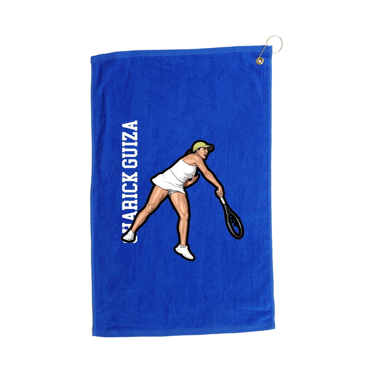 Golf Towel — Name Vertical in Royal