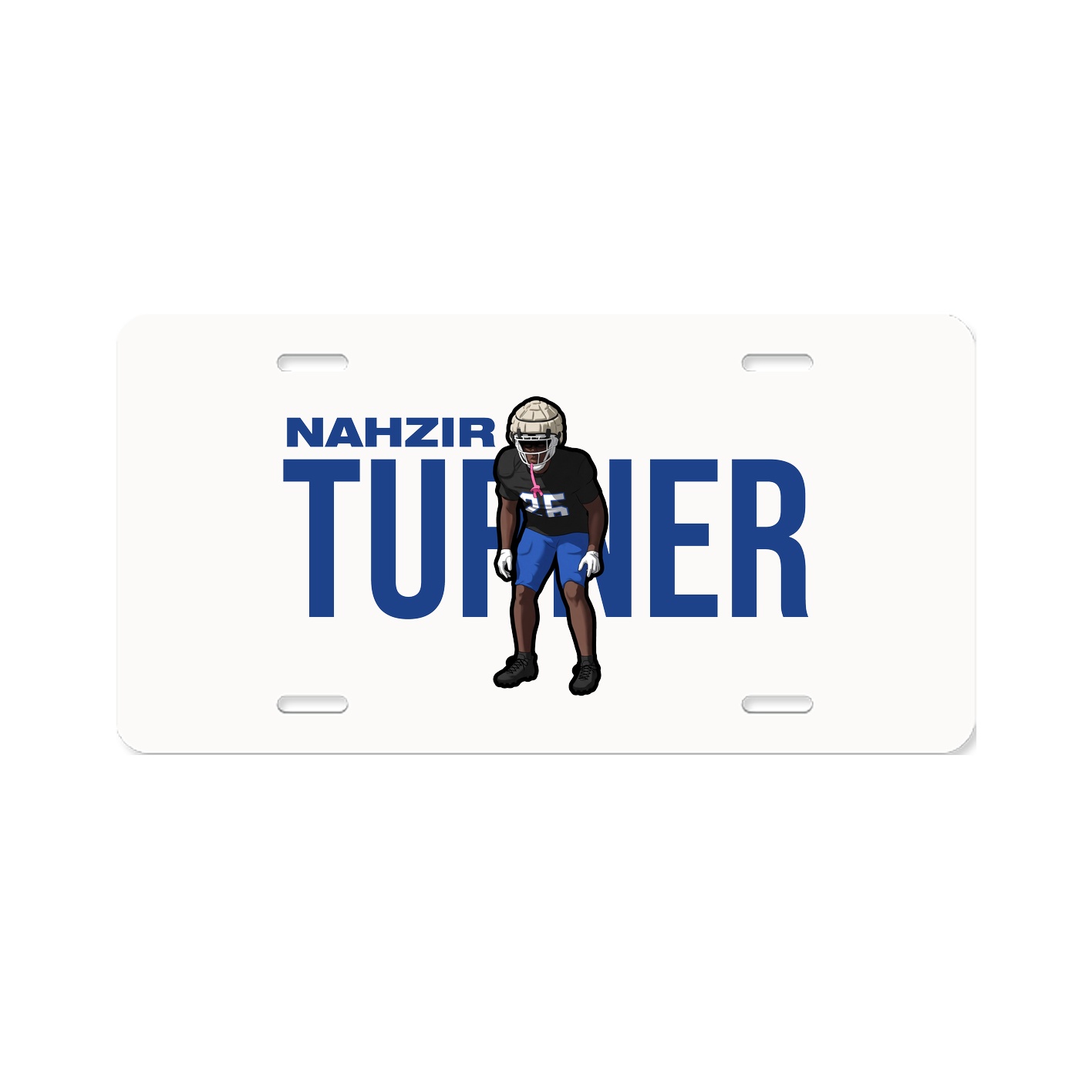 License Plate — Player Name in Classic