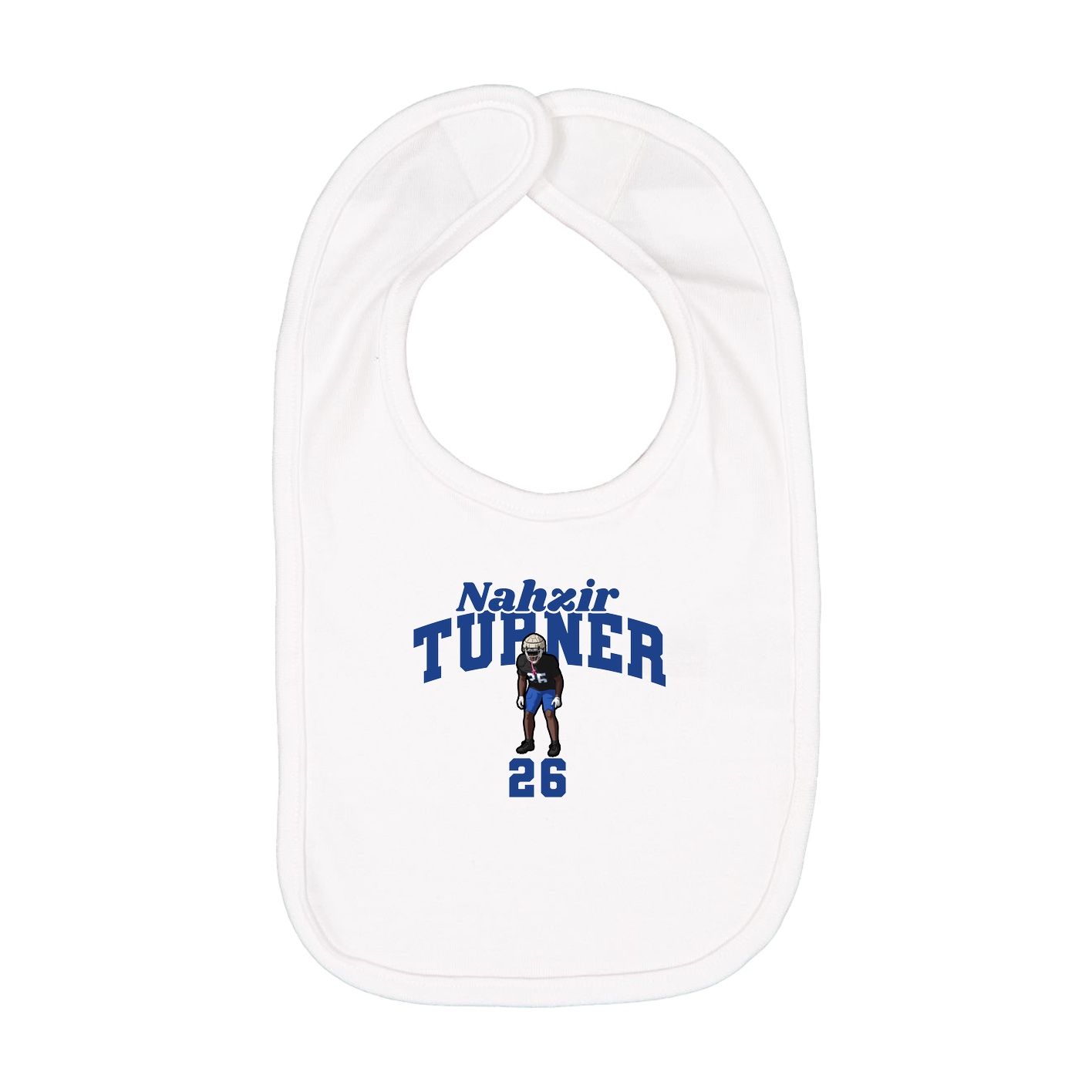 Infant Bib — Signature Arch in White