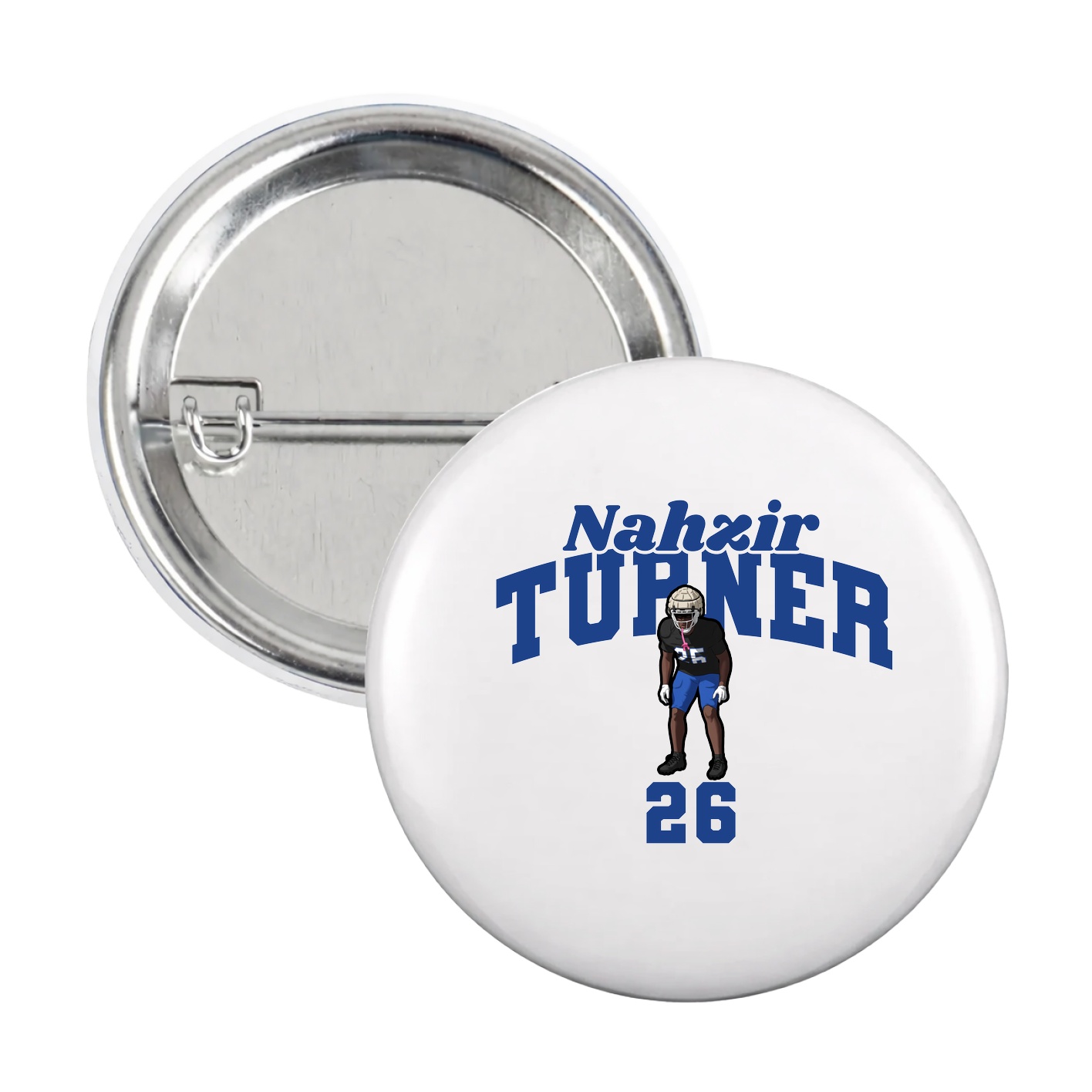 Game Day Button — Signature Arch in White