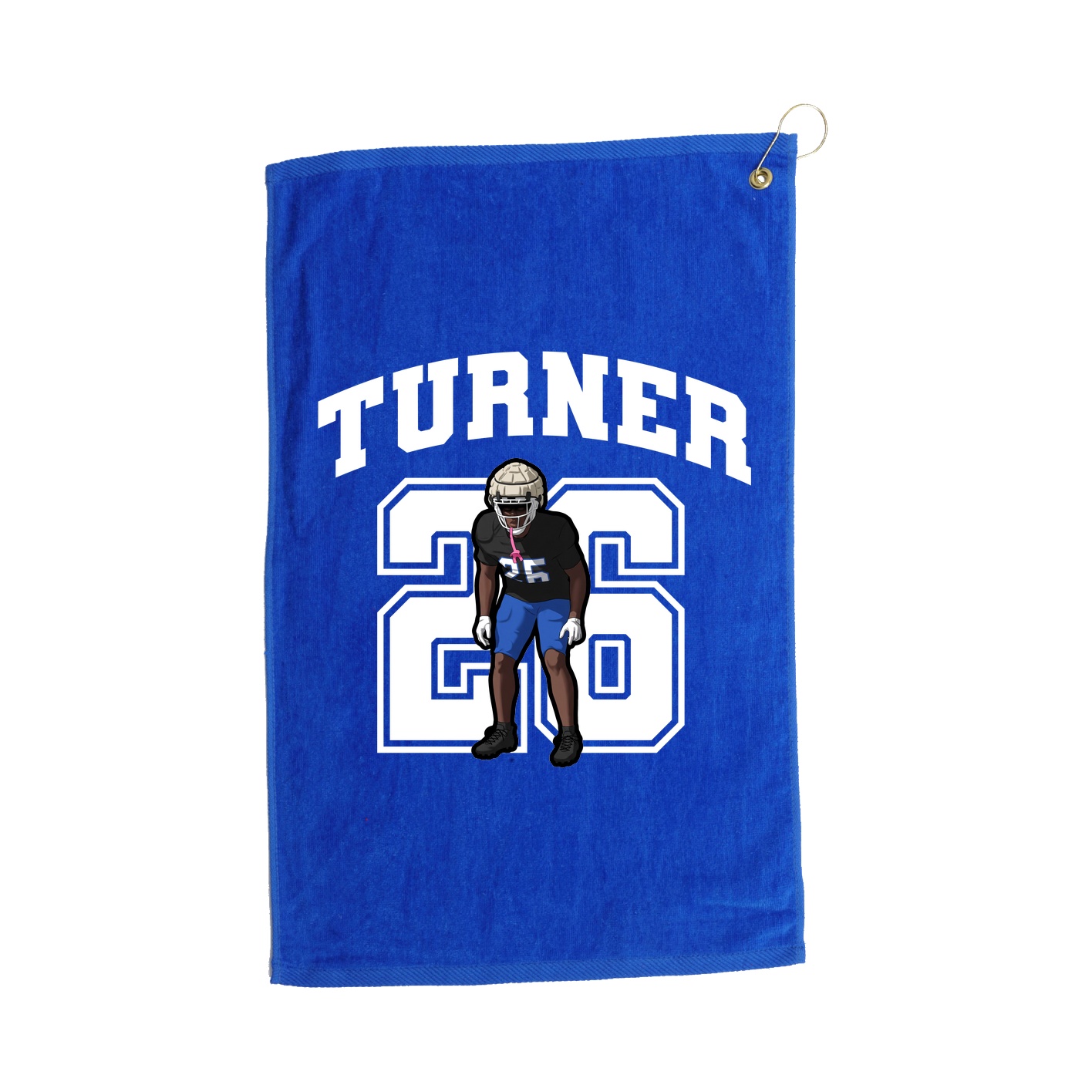 Golf Towel — Number in Royal