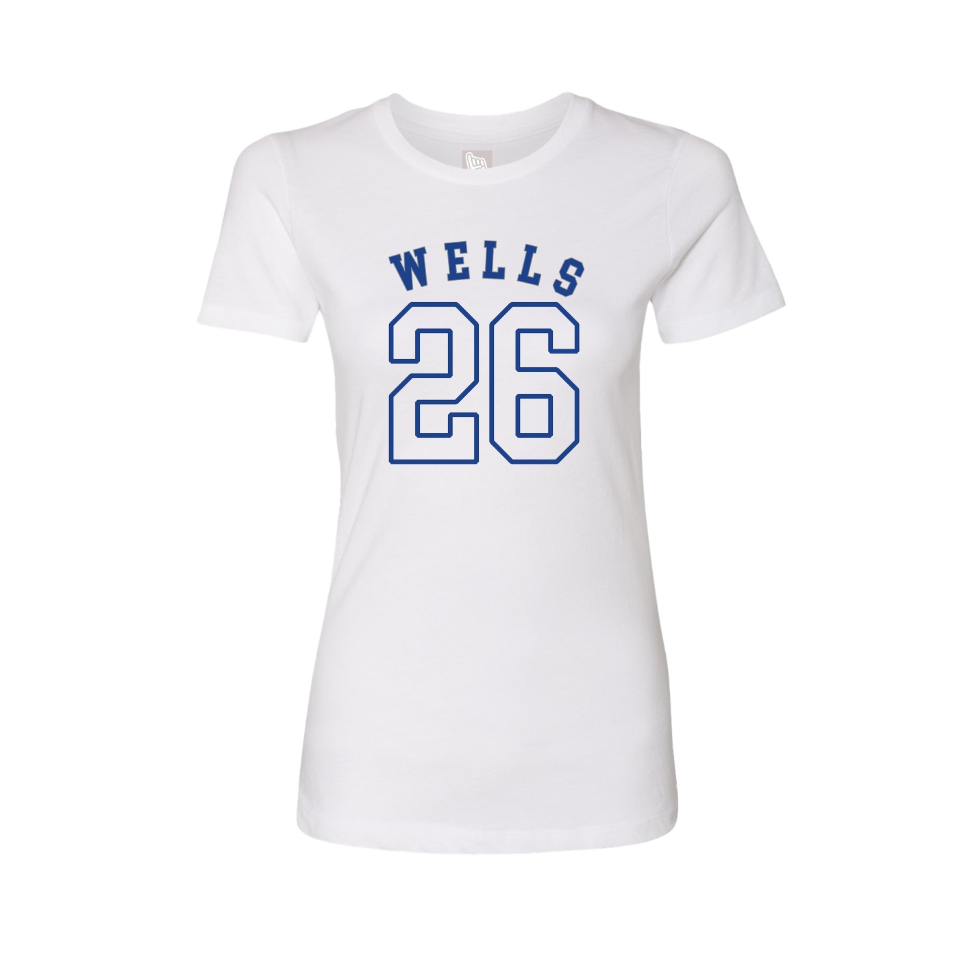 Fitted Women's Tee — Shirsey Arch in White