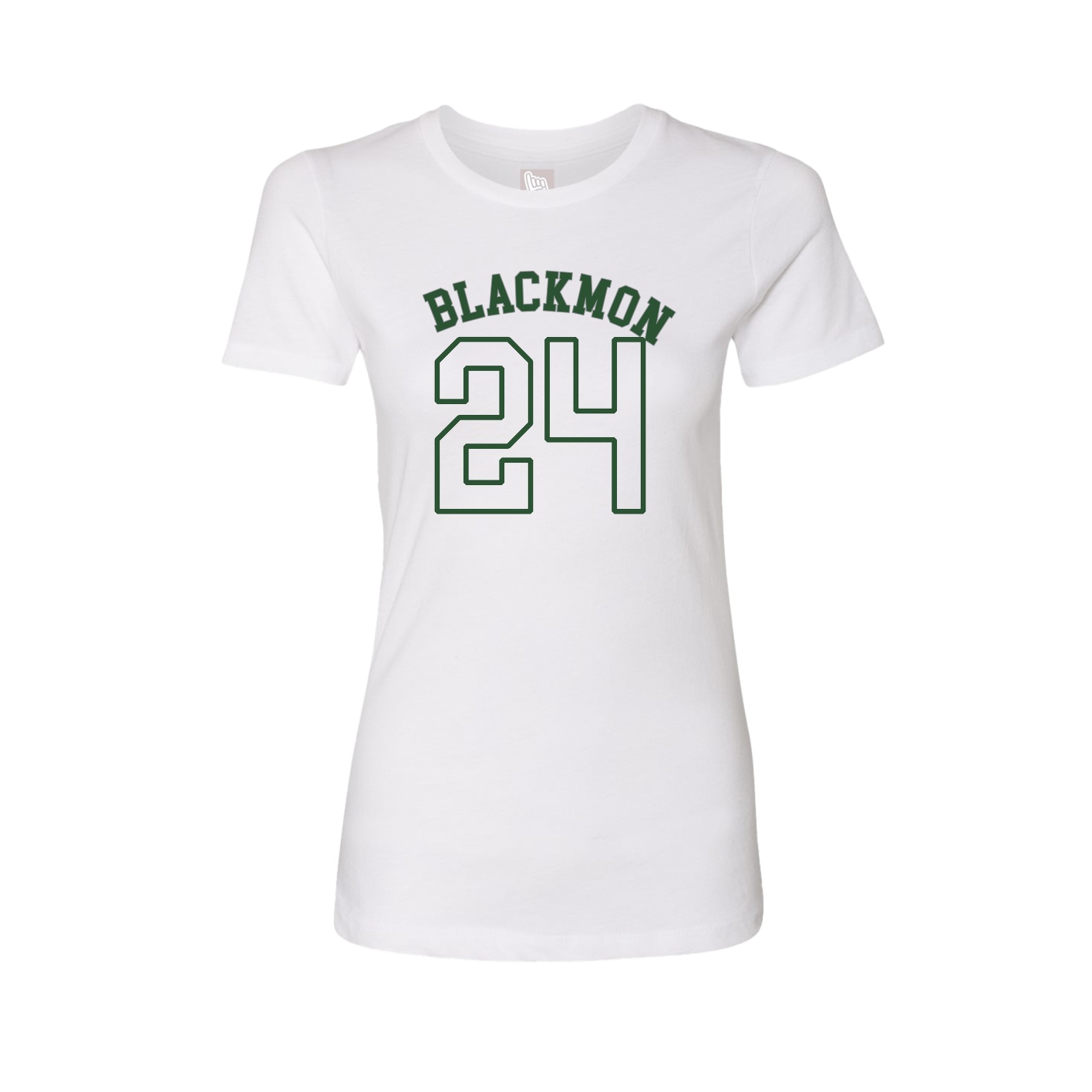 Fitted Women's Tee — Shirsey Arch in White