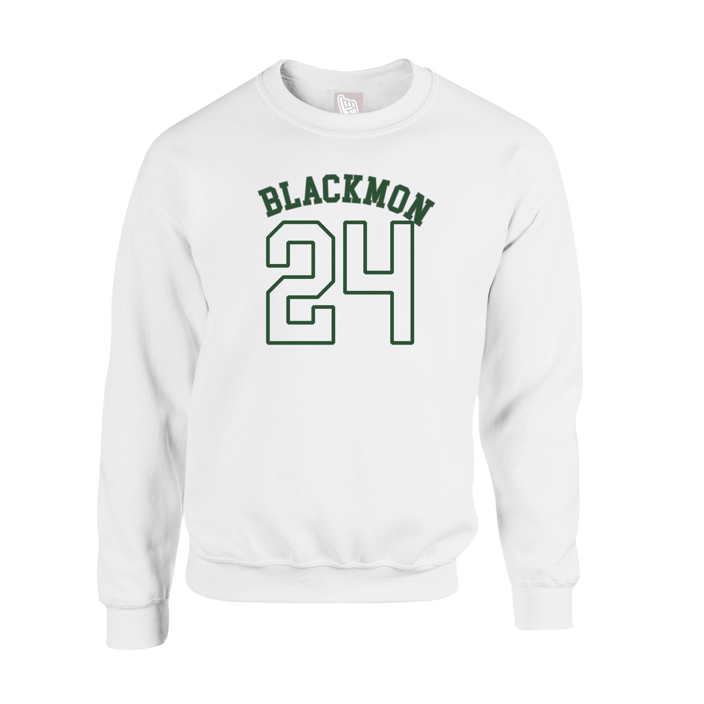 Fleece Crew — Shirsey Arch in White
