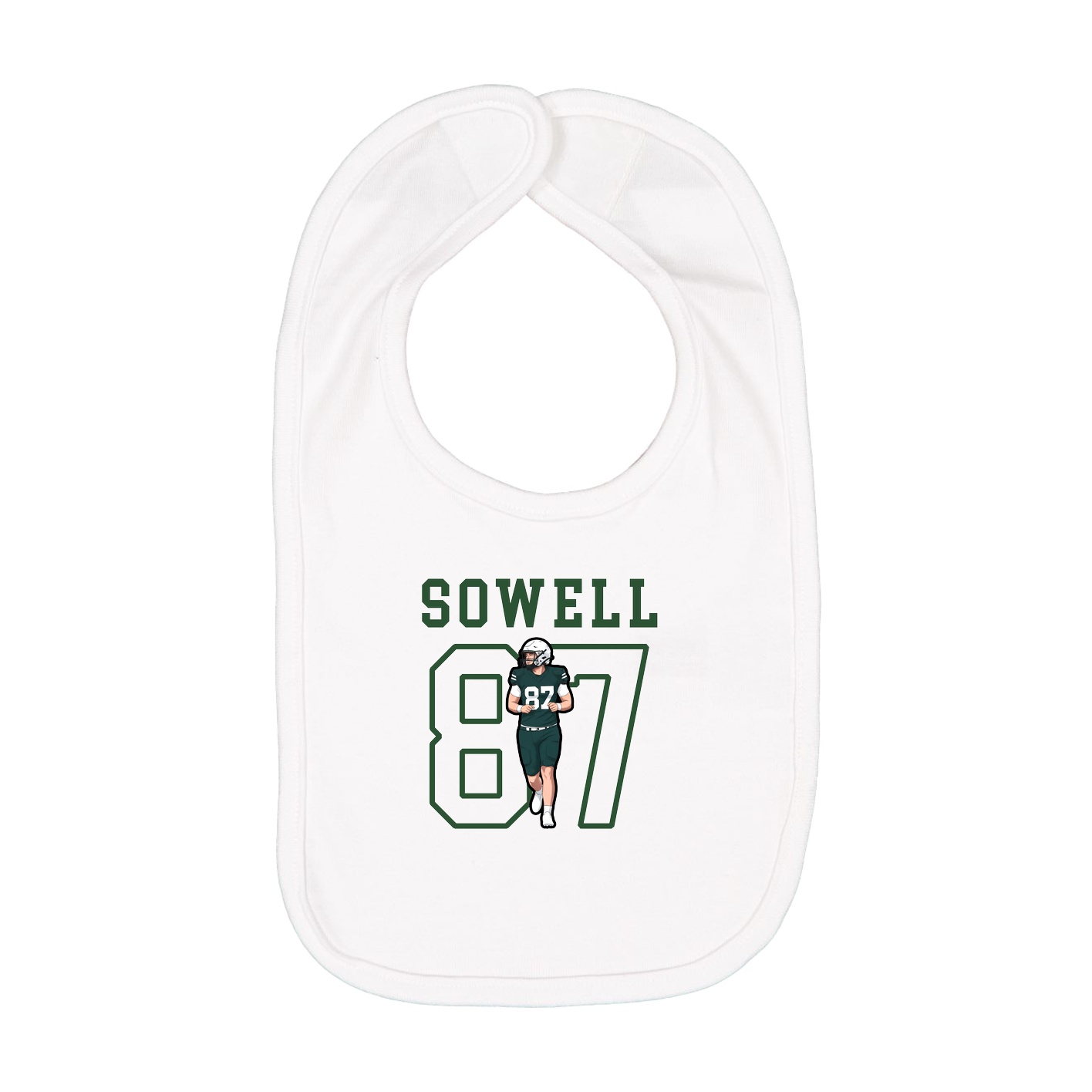 Infant Bib — Shirsey in White