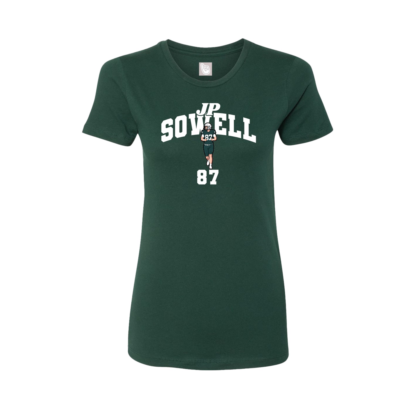 Womens Tee — Signature Arch in Green