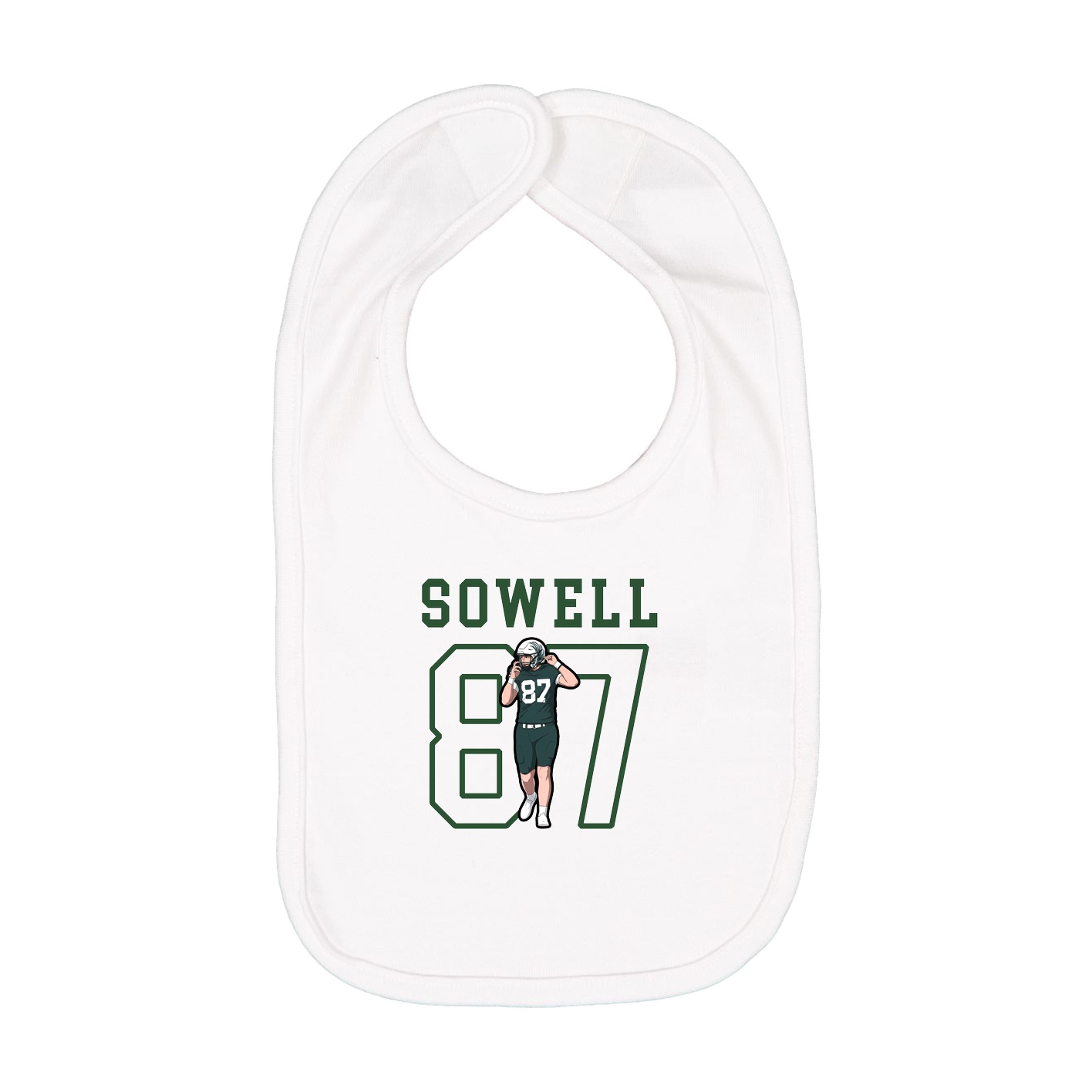 Infant Bib — Shirsey in White