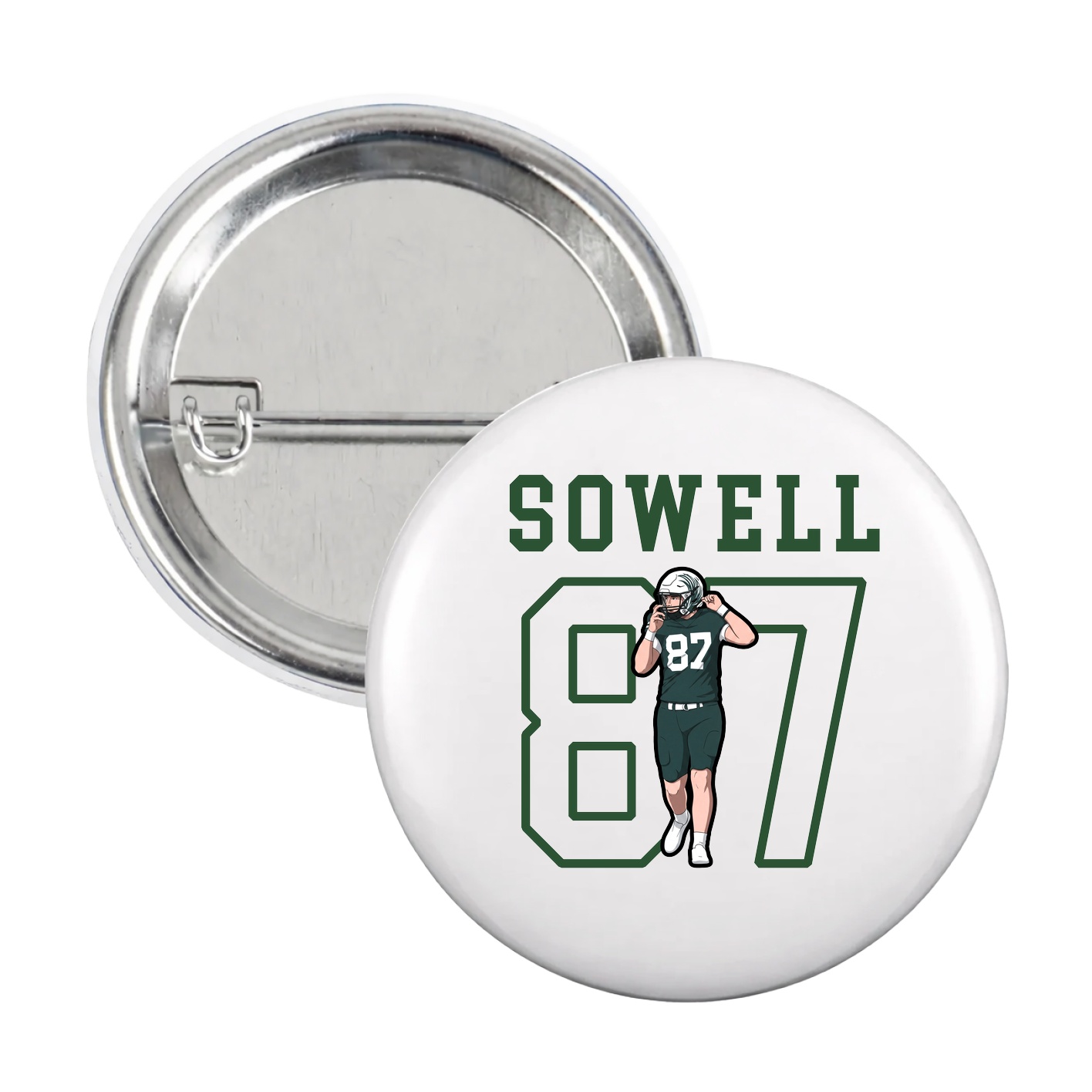 Game Day Button — Shirsey in White