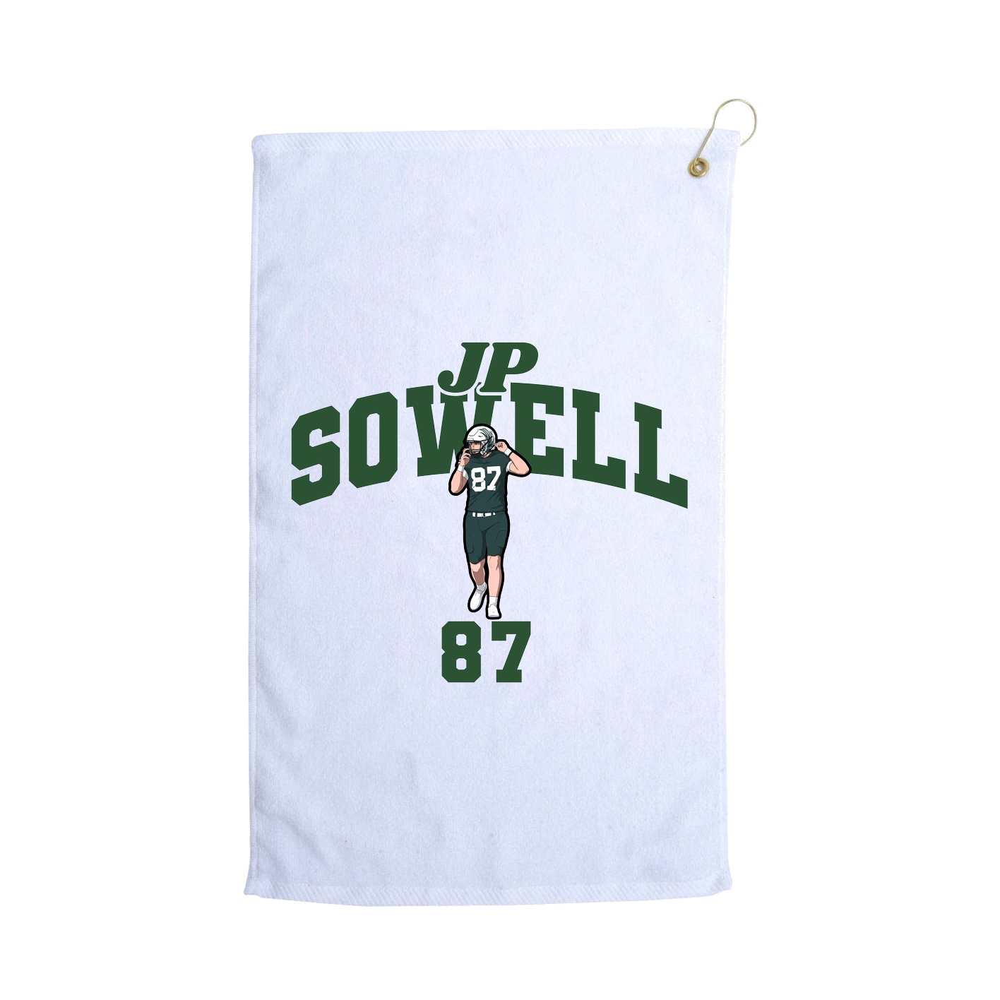 Golf Towel — Signature Arch in White