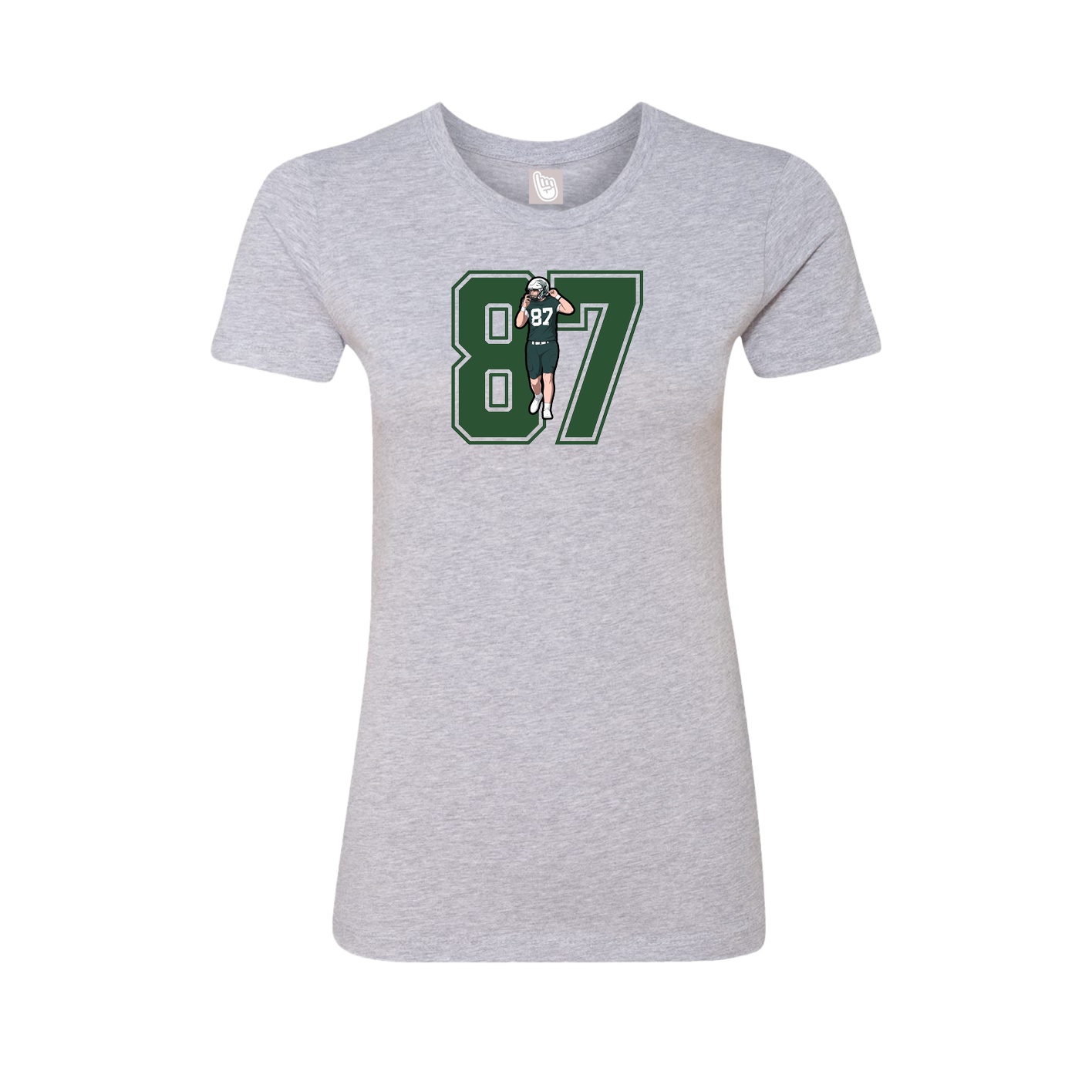 Womens Tee — Number in Grey