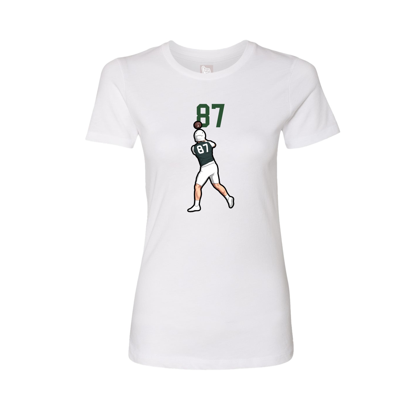 Womens Tee — Number Top in White