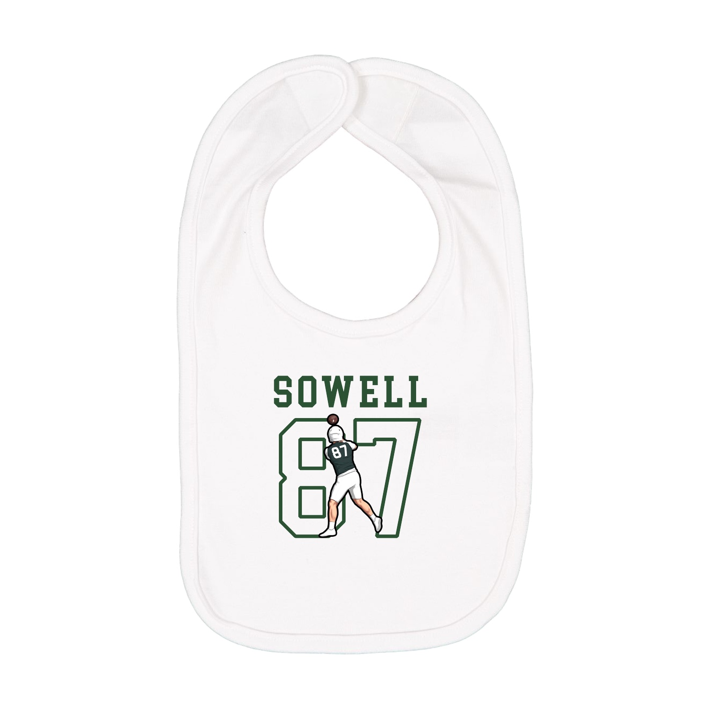 Infant Bib — Shirsey in White