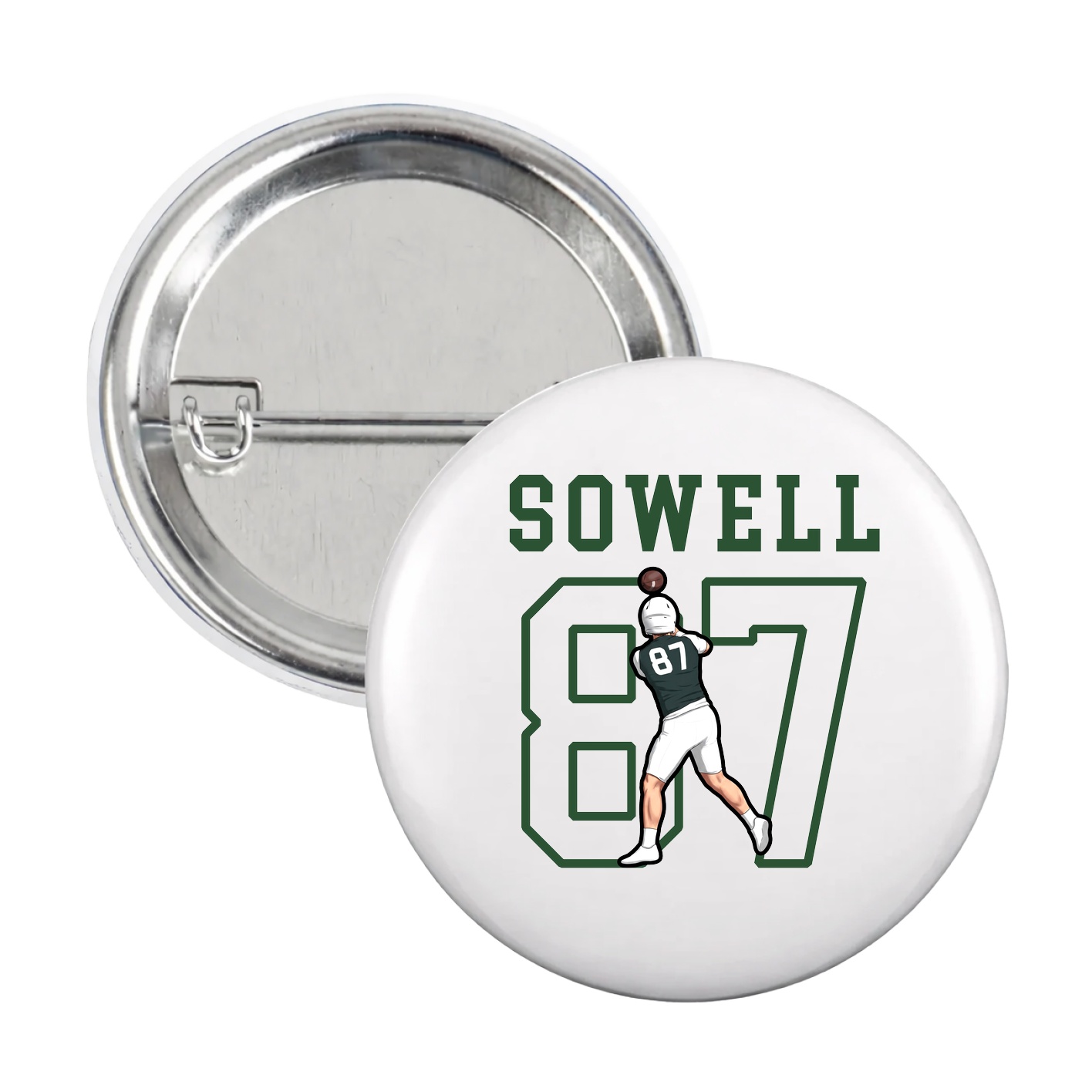 Game Day Button — Shirsey in White