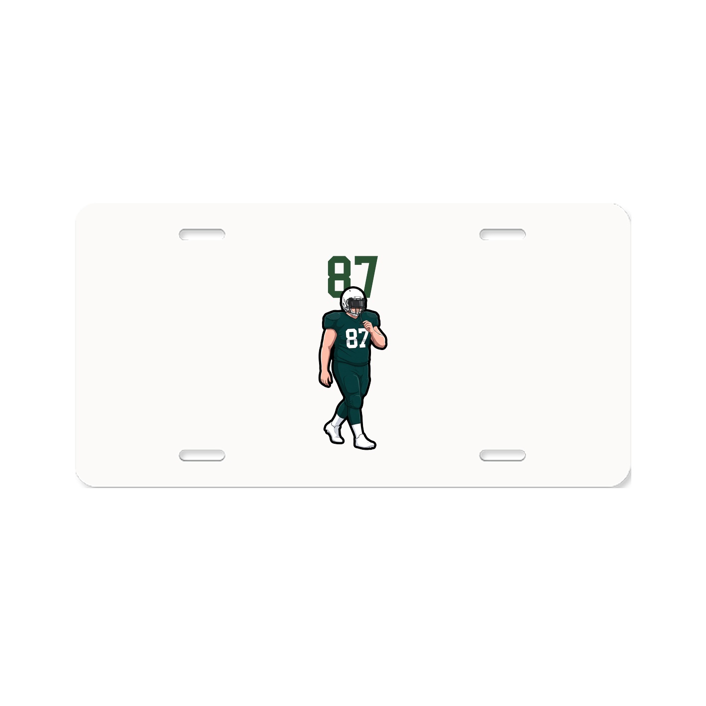 License Plate — Number Top in Classic