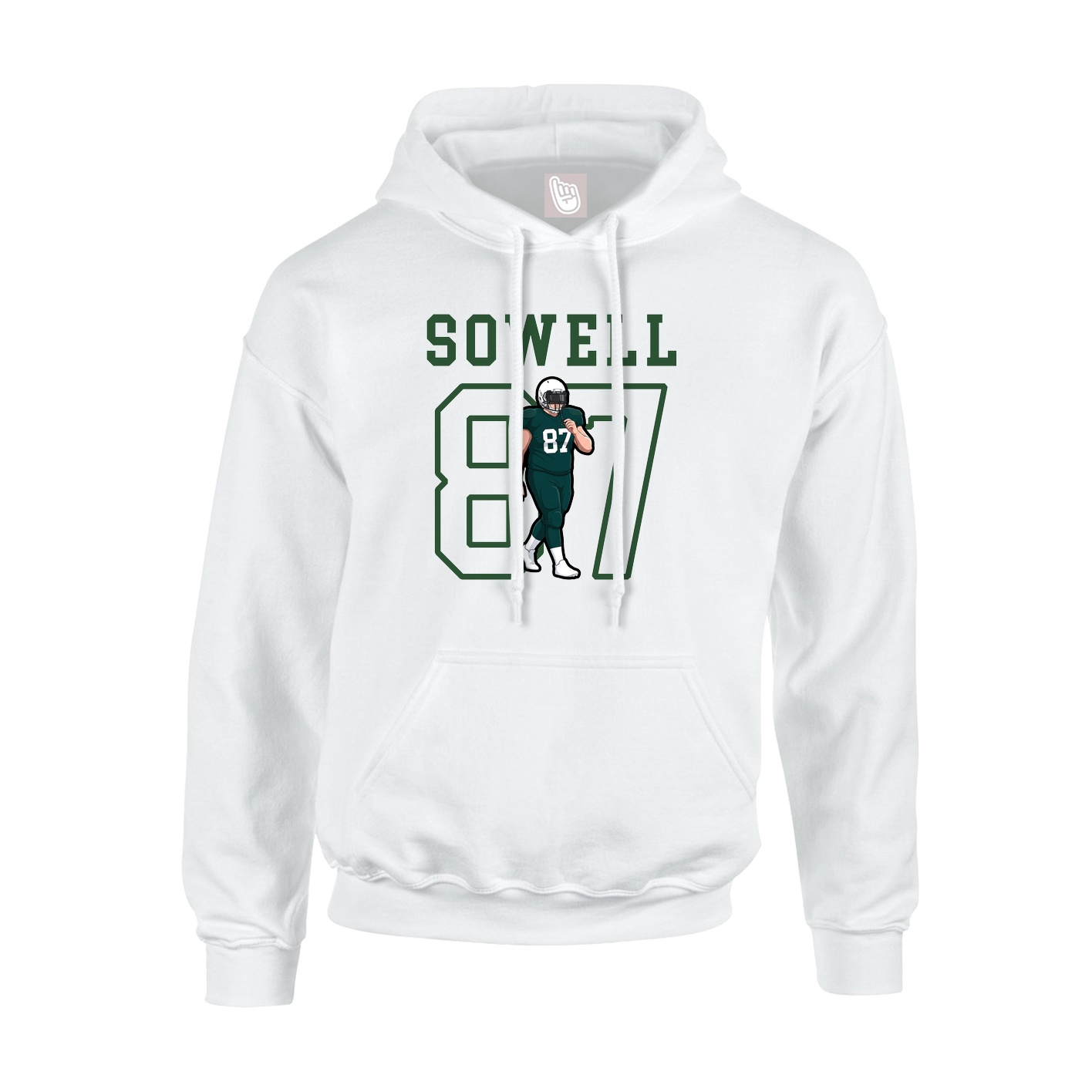 Hoodie — Shirsey in White