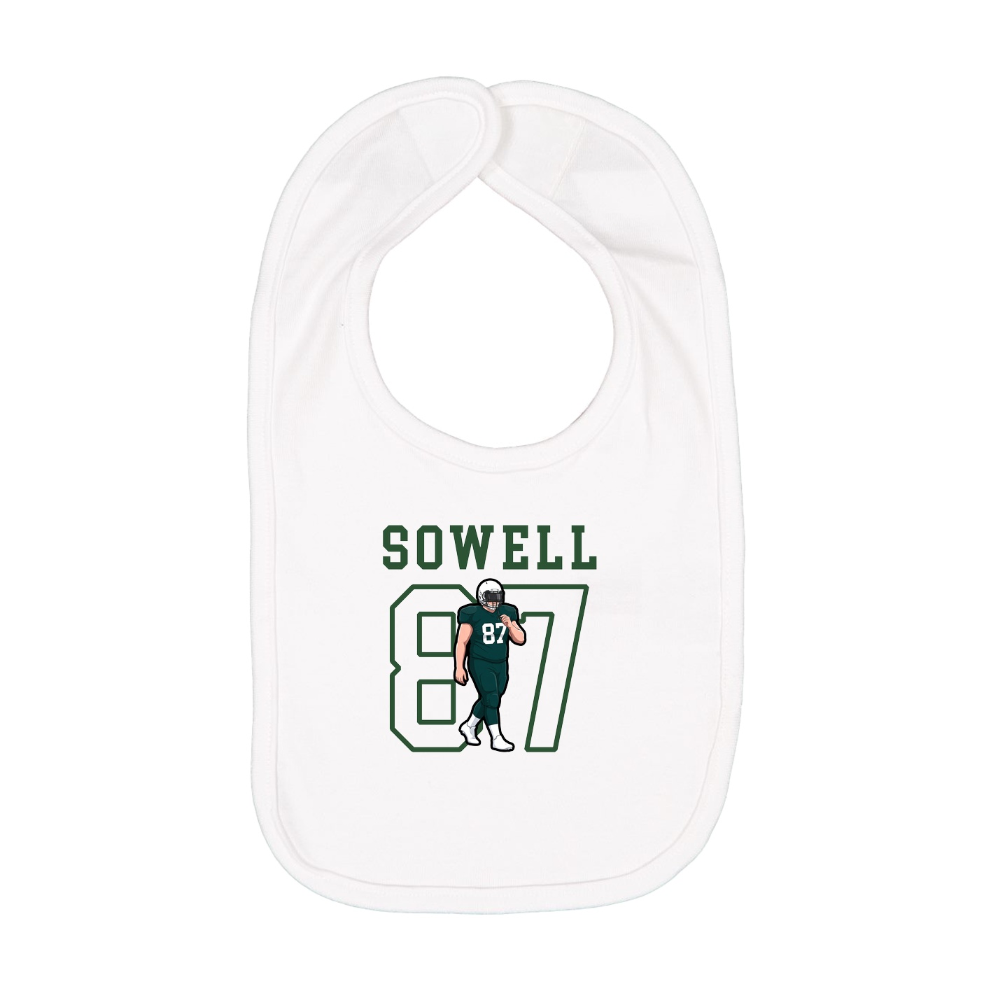 Infant Bib — Shirsey in White