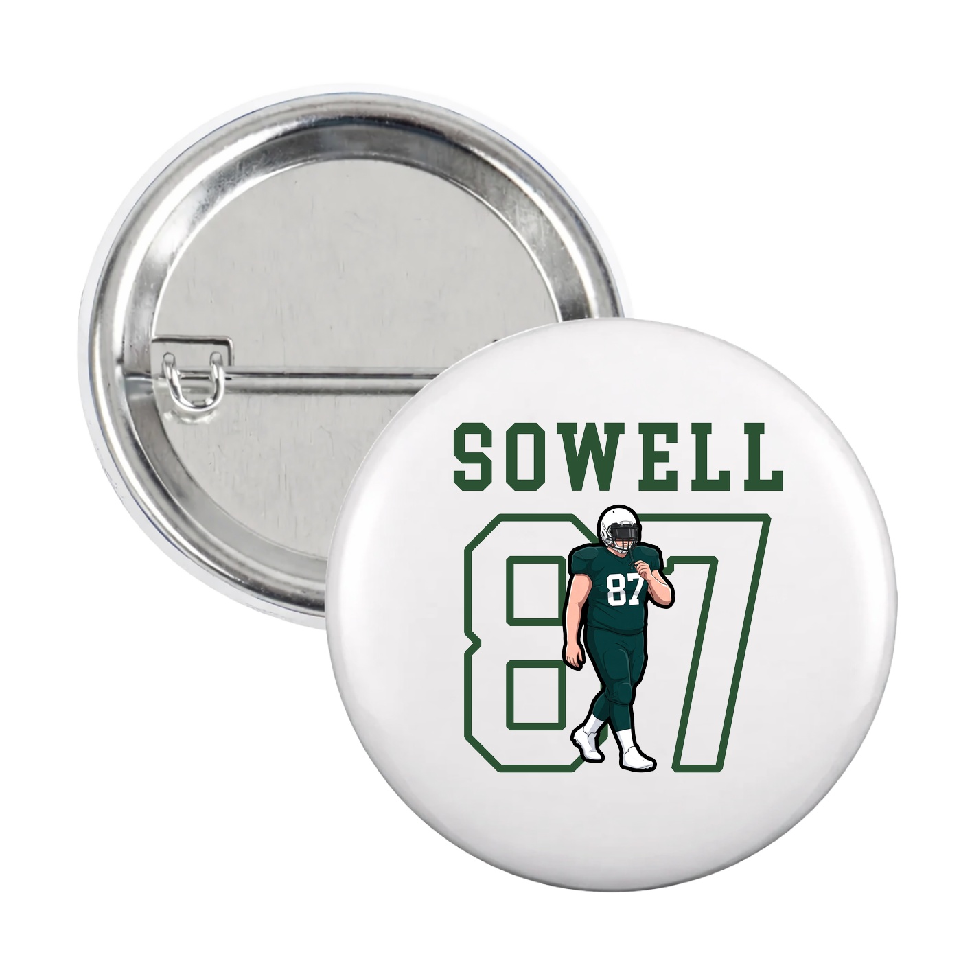 Game Day Button — Shirsey in White