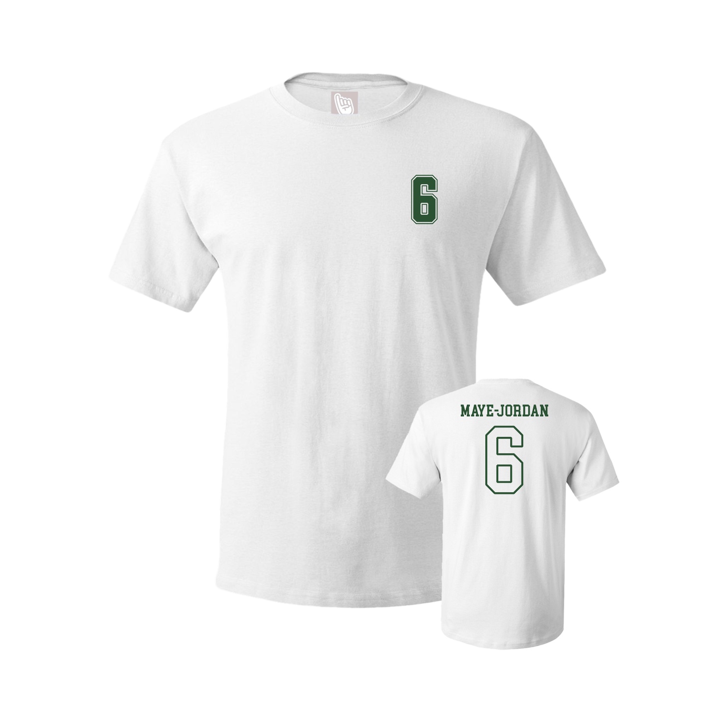 Youth Tee — Chest Back in White