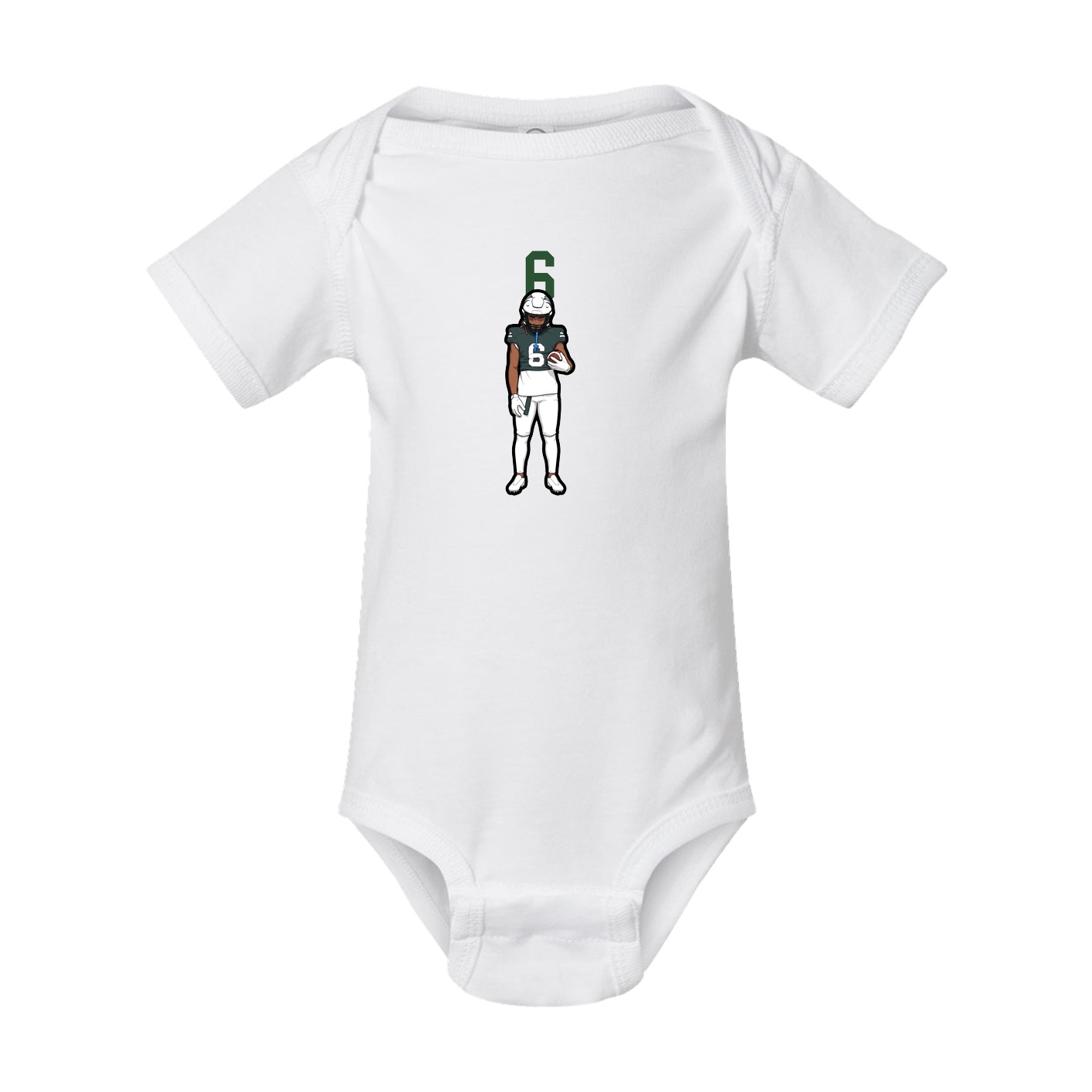 Baby Onesie — Number Top in White