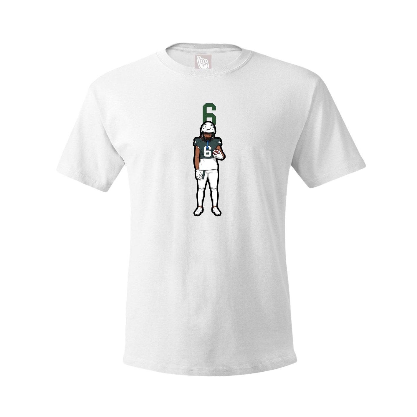 Tee — Number Top in White