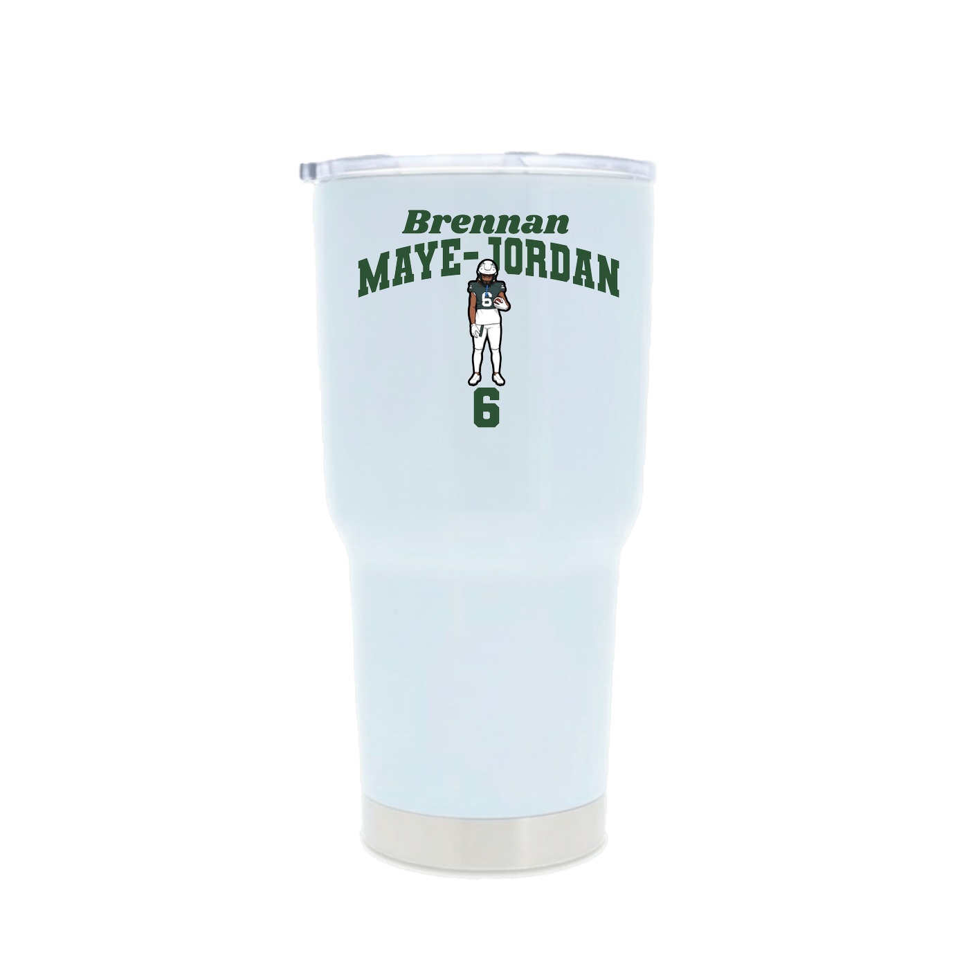 30oz Stainless Steel Tumbler — Signature Arch in White